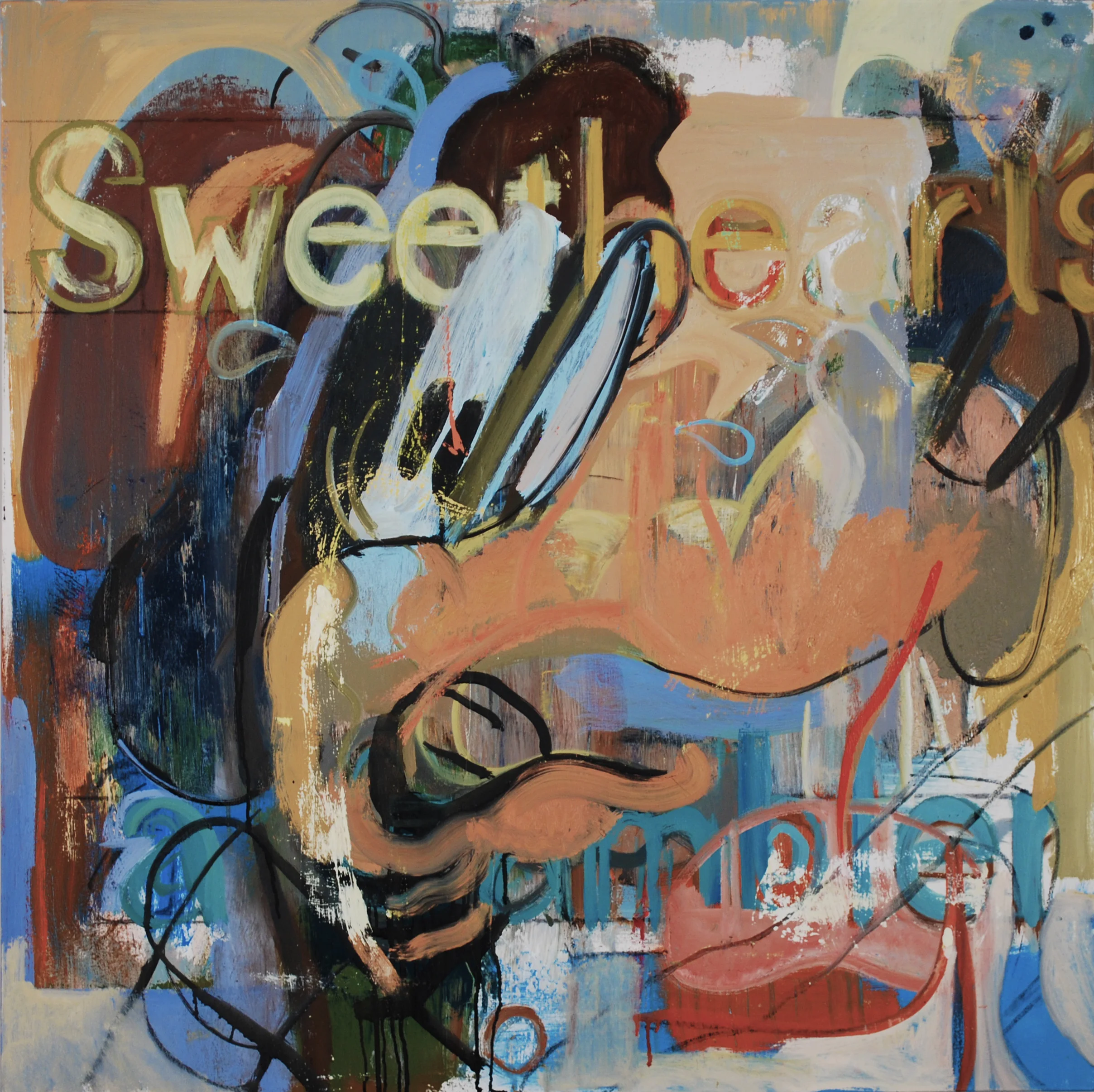  Sweetheart.               oil on canvas, 36" x 36" 