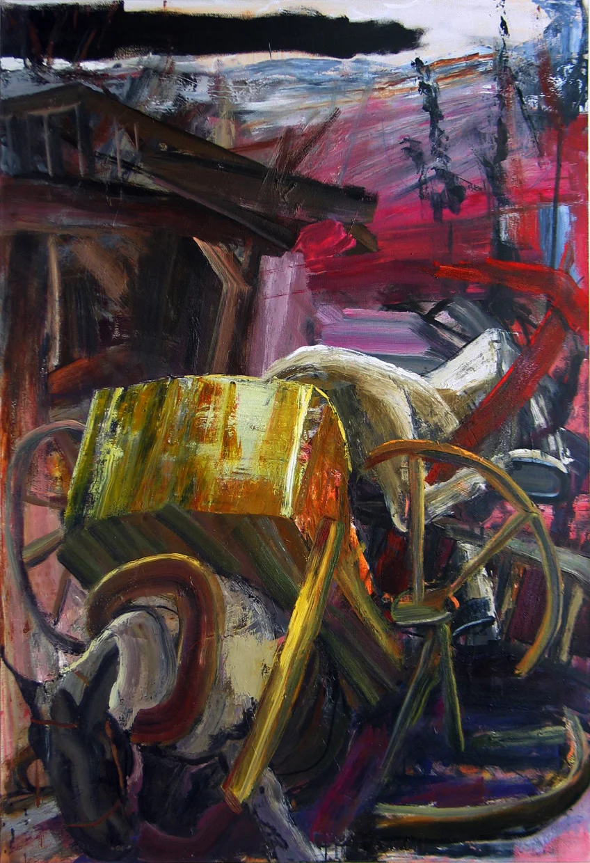  Reaping In the Valley, oil on canvas 36"x48" 