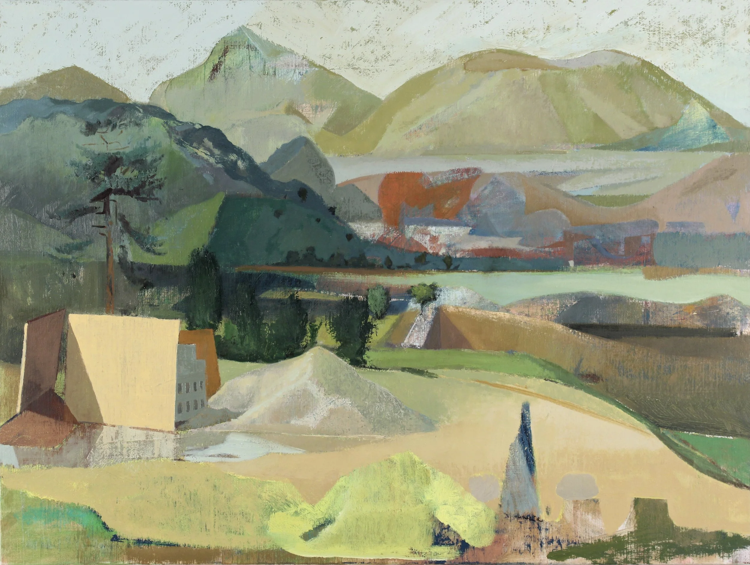  Following Suit.          oil on linen, 30” x 40” 