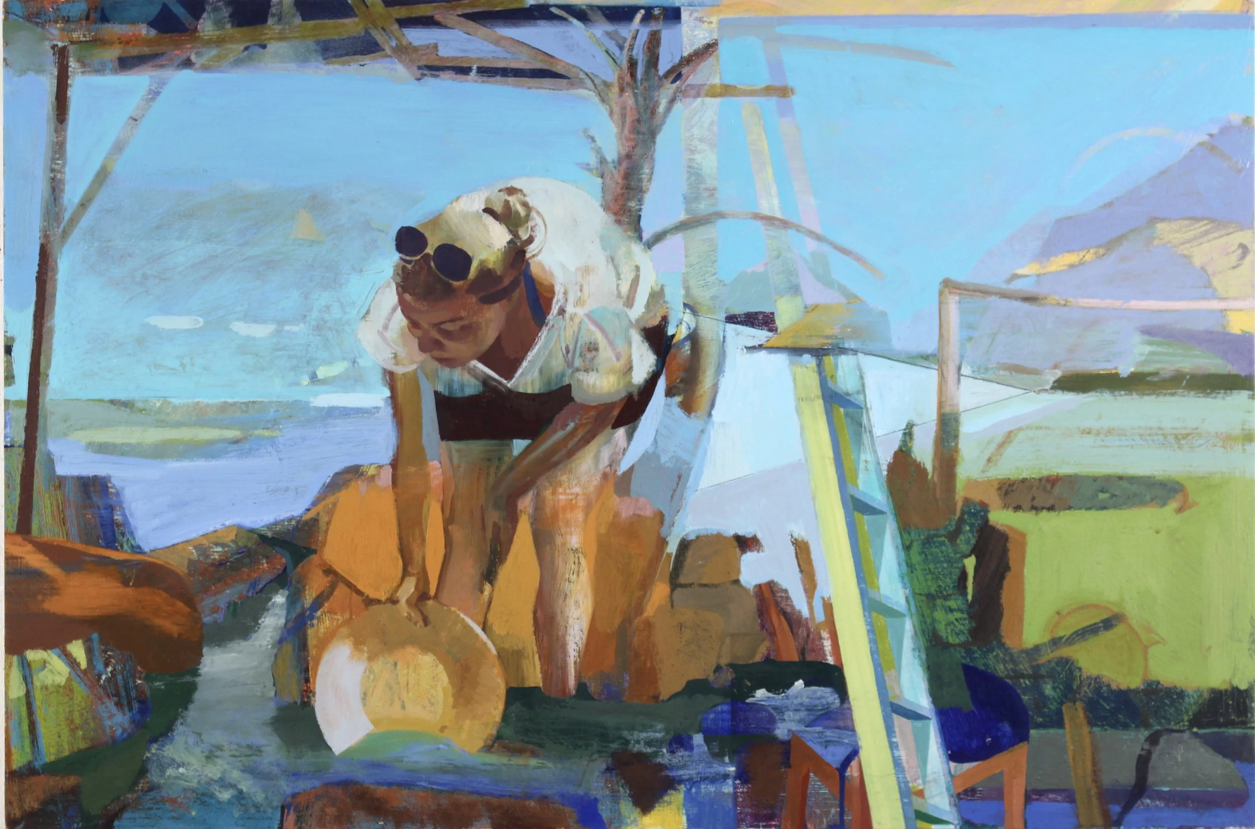  Looking for the Hidden Things.         oil on panel, 24” x 36” 