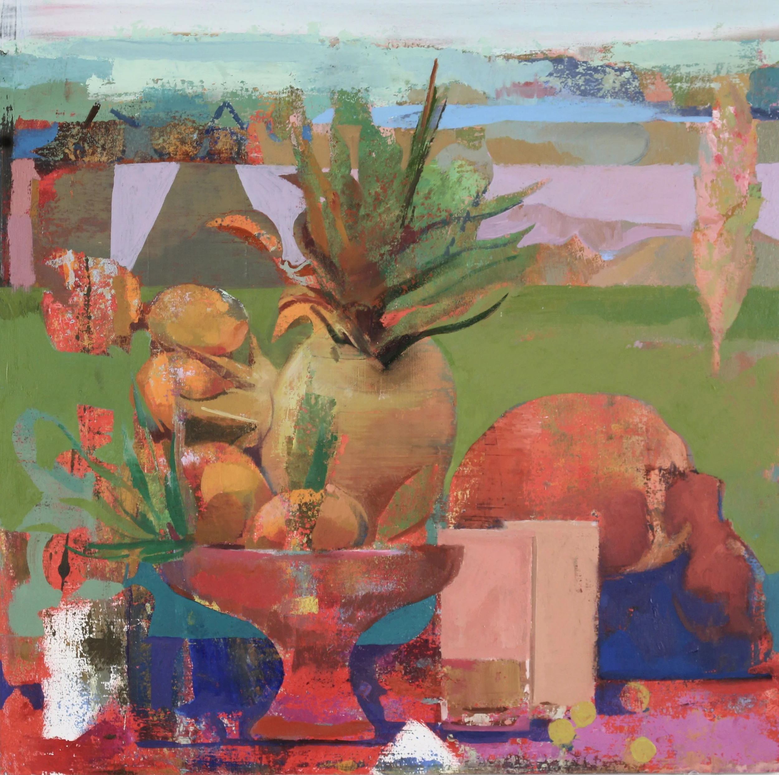  Remembering.            oil on panel, 20” x 20” 