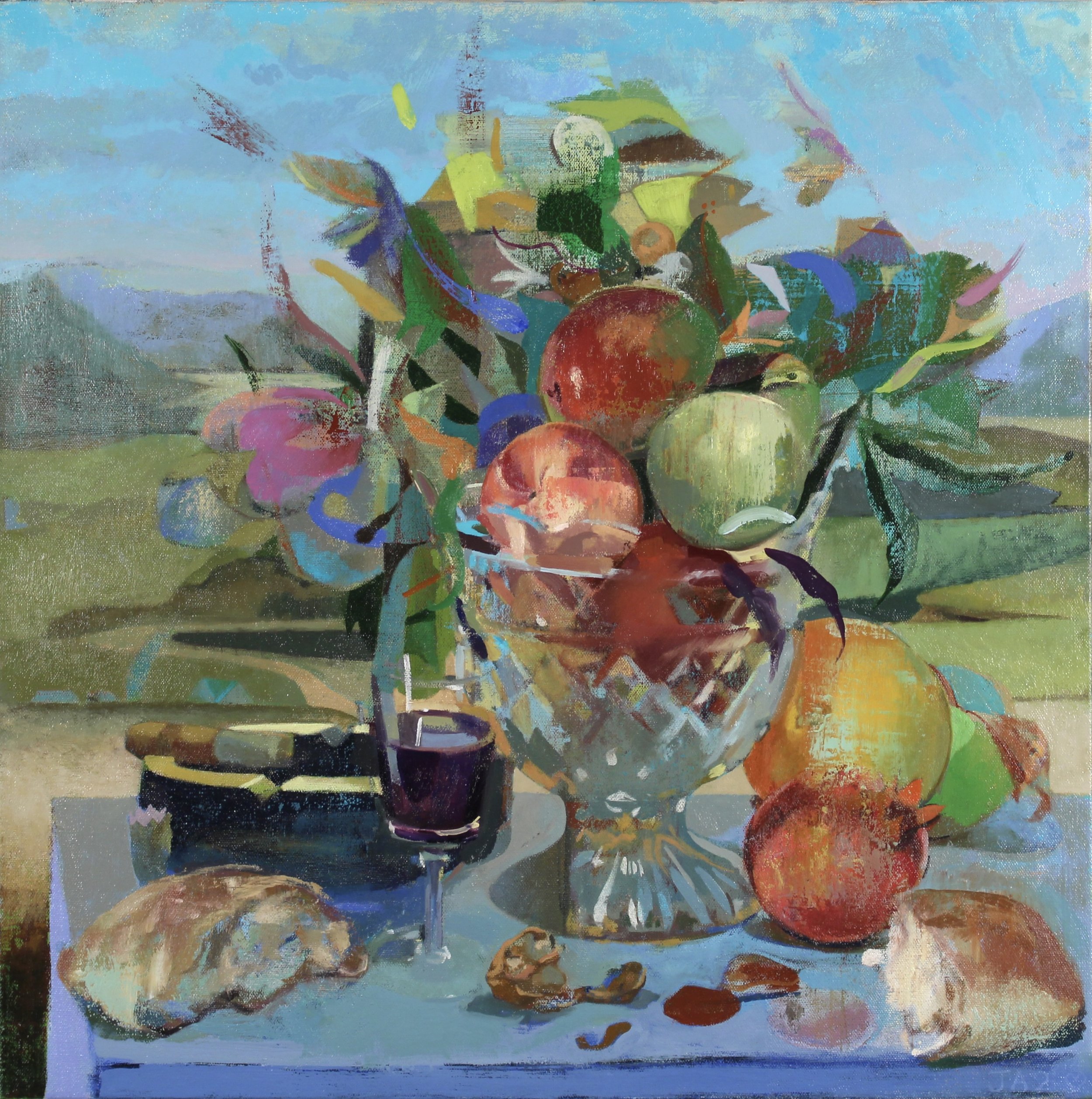  Form Soup to Nuts       Oil on canvas 24” x 24” 