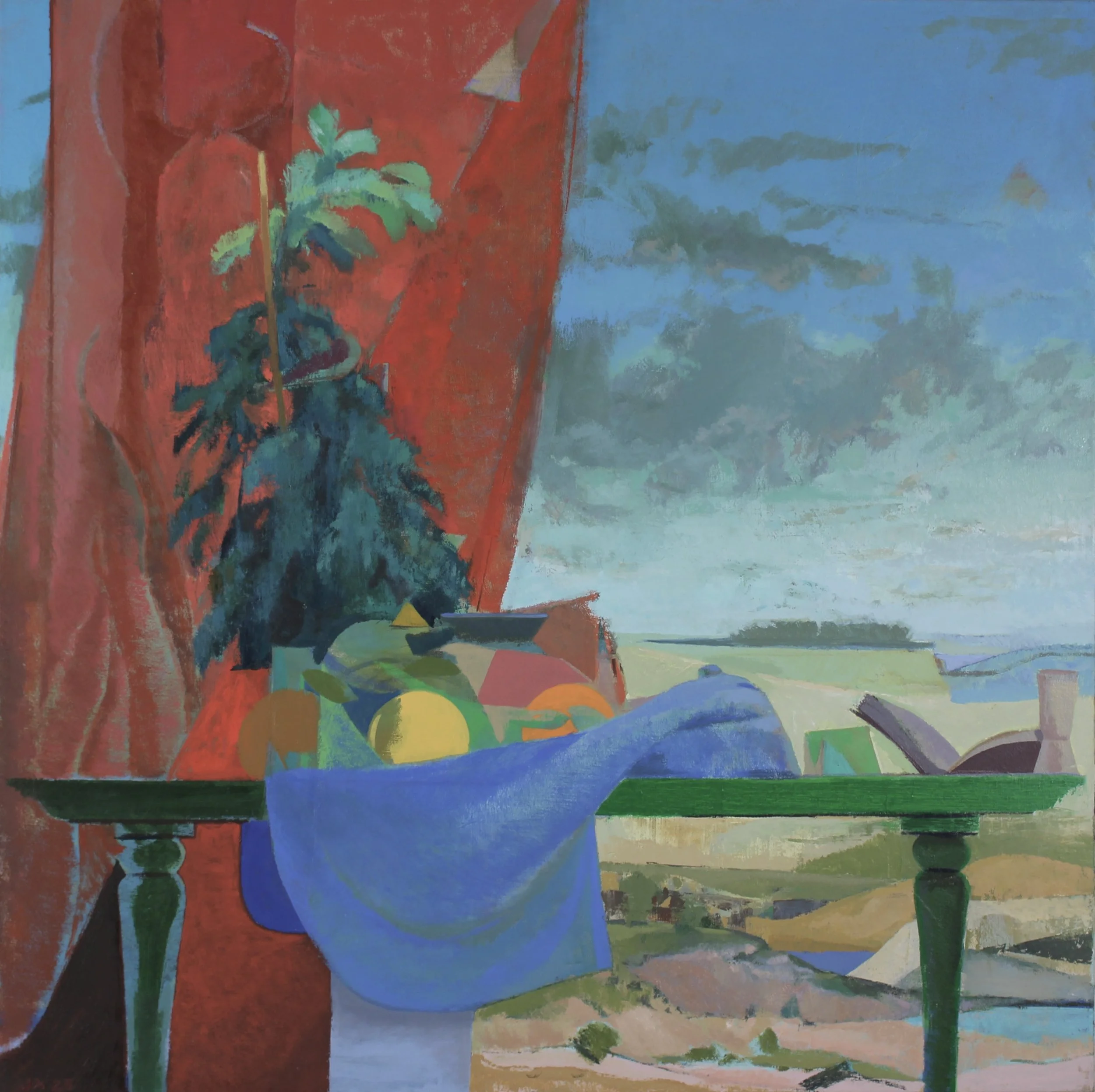  Table in the Wilderness, Staking a Change of Heart.   oil on canvas 36”x 36” 