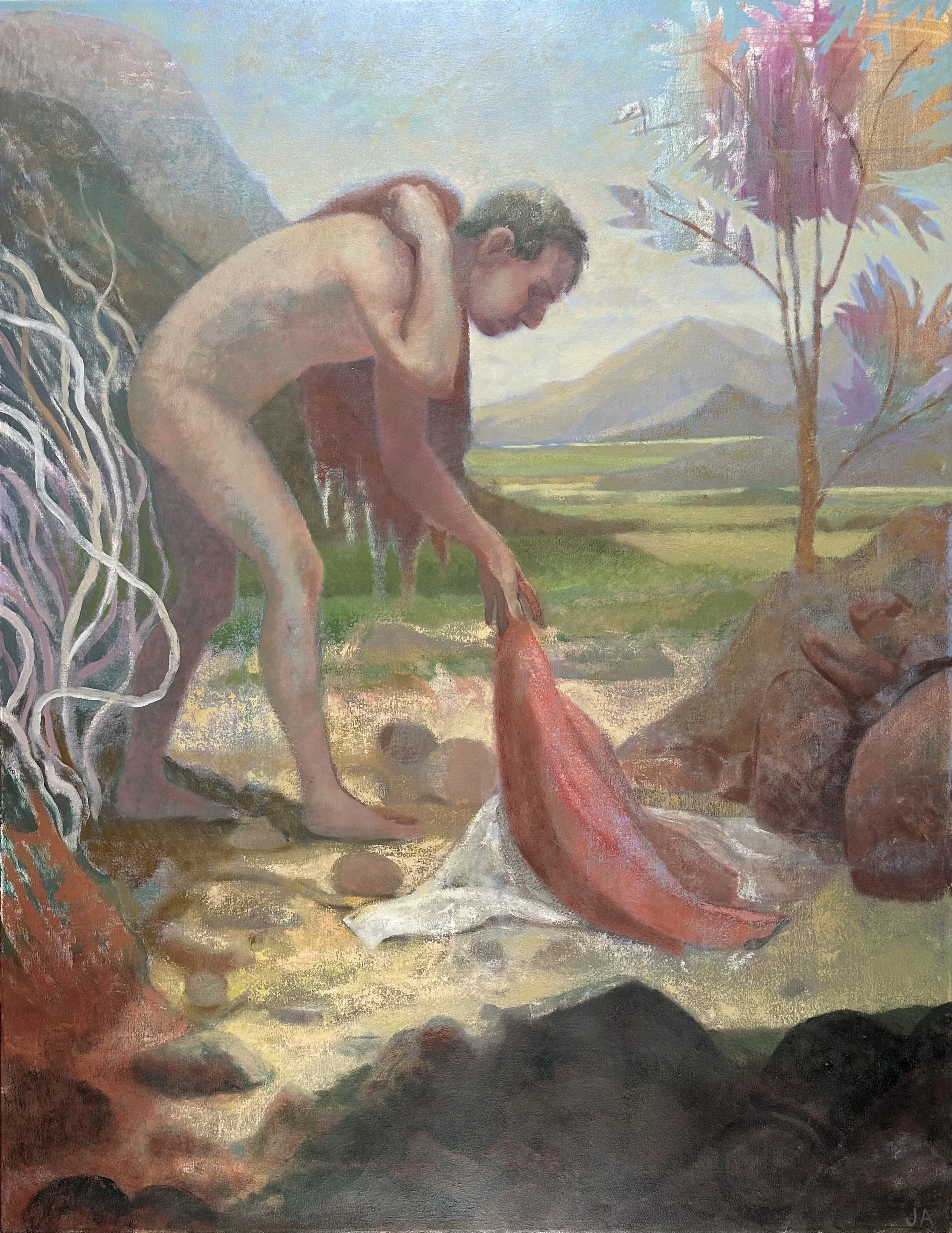  The Old Hair Shirt  oil on canvas, 48” x 62” 