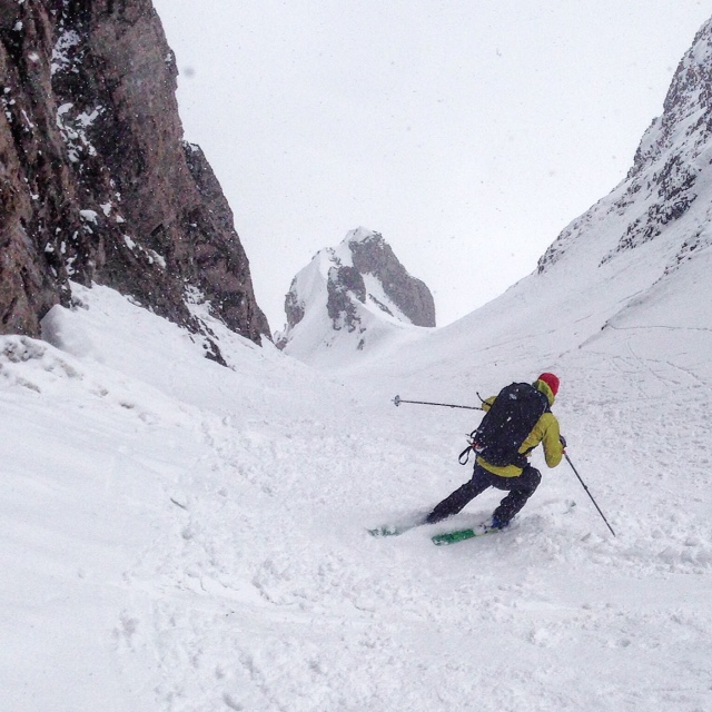 Cloudy weather made this a mystical place to spend the morning. Just as we exited the main chute, the sun came out. 