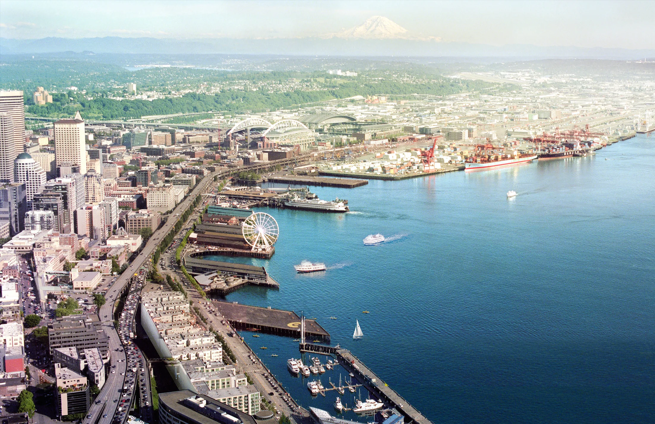 Seattle waterfront, before
