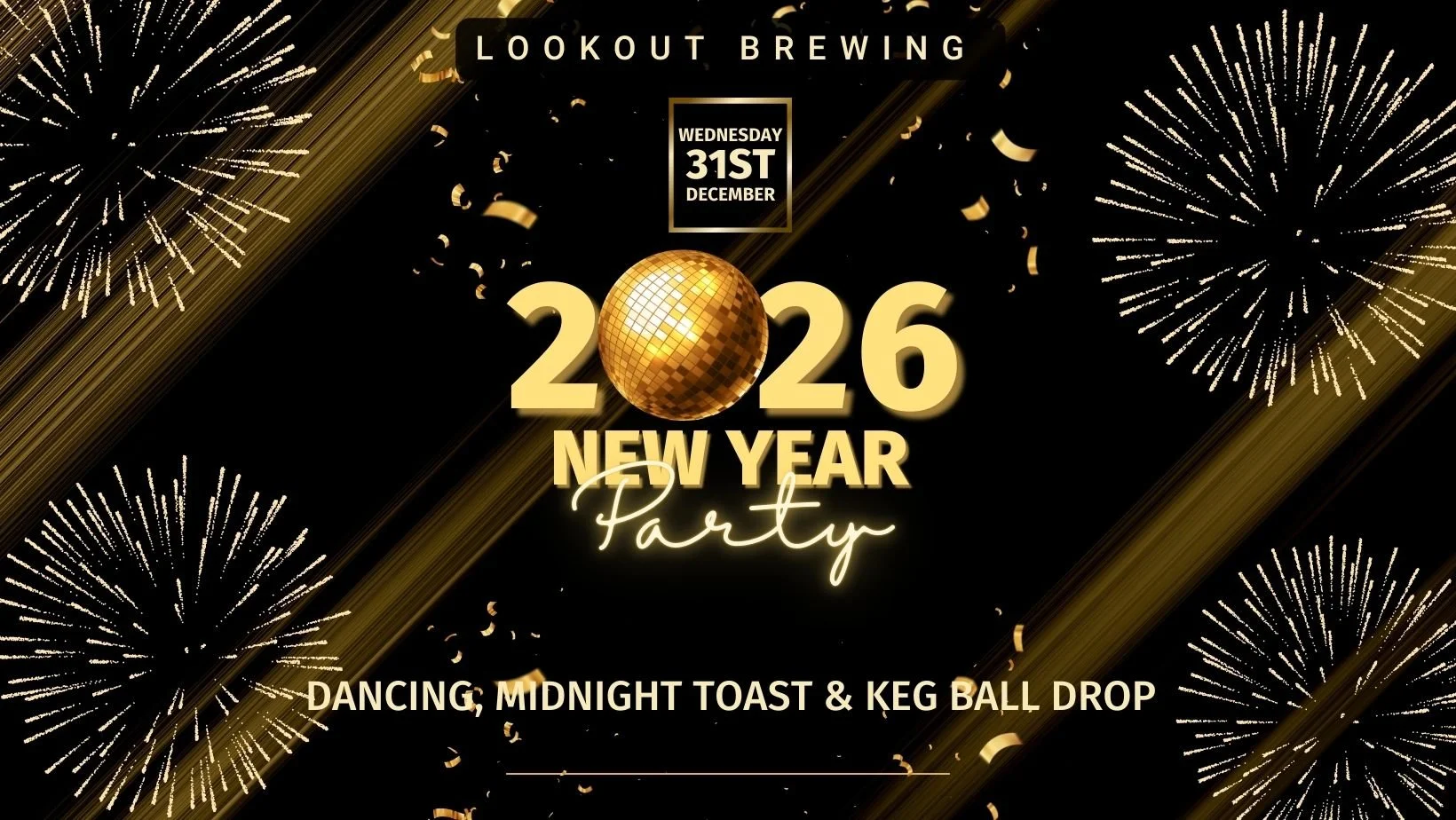 NYE at Lookout Brewing!