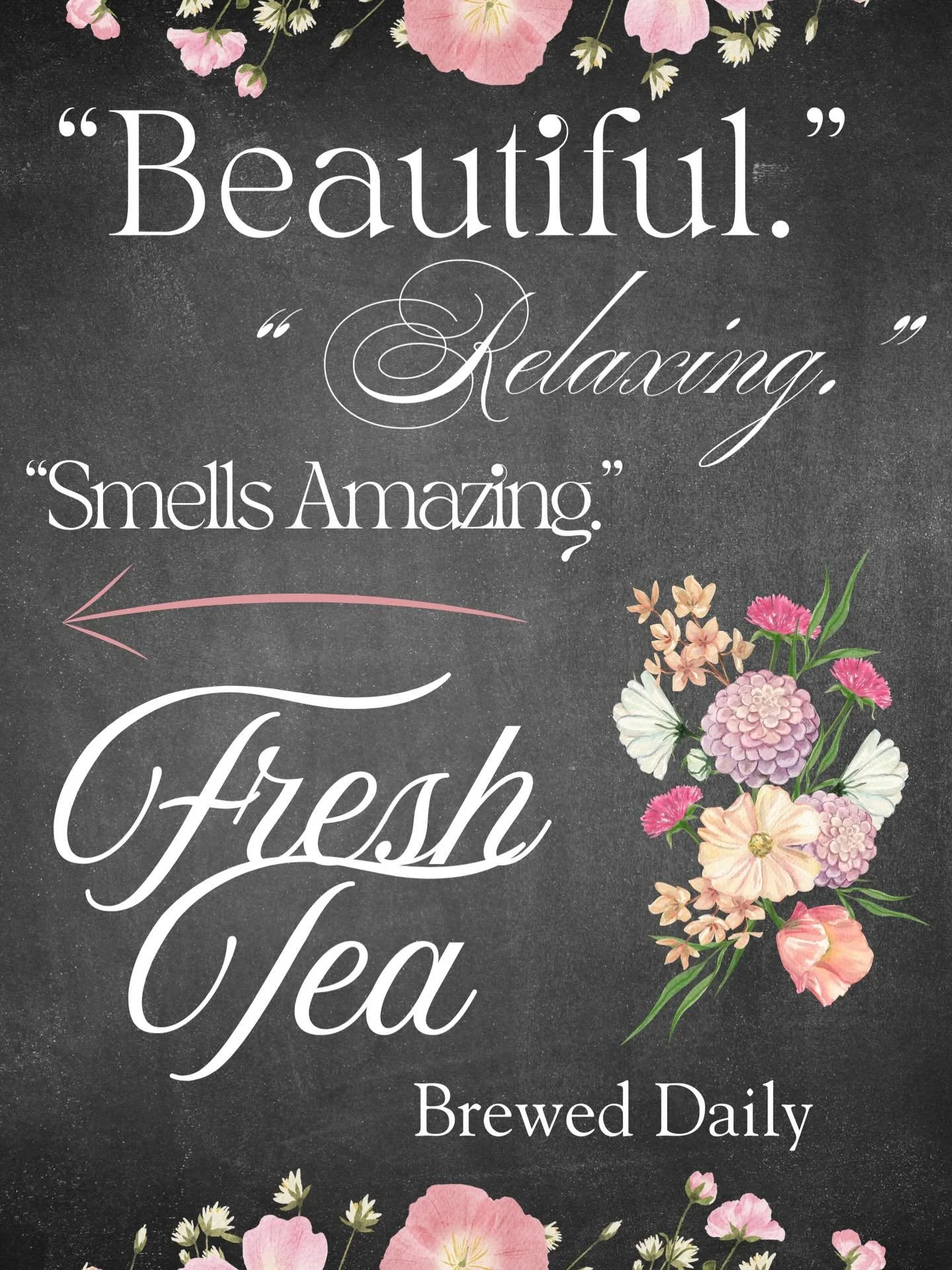 Excited to have a new sidewalk sign on its way. We hope to catch the eye of passerbys, but if we don't... tell all your friends. 😉 Better yet- load them up in your car and bring them to sit for a spell &amp; enjoy some tea. 🫖 🕊️🍃

#easttexas #tea