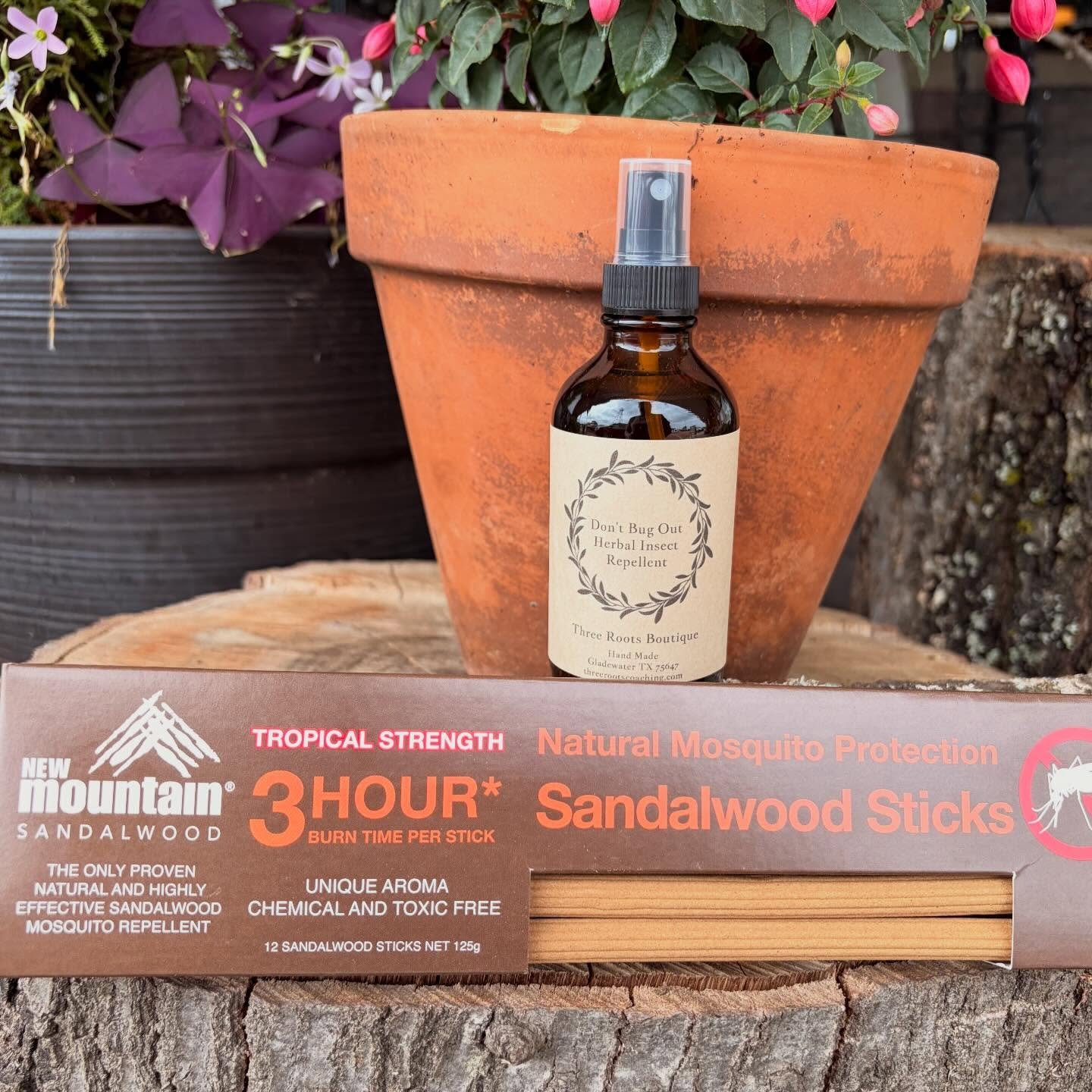 Mosquito season has arrived&hellip; but we&rsquo;re keeping things peaceful, beautiful, and bite-free ✨

Our sandalwood mosquito sticks create the most grounding, woodsy atmosphere while naturally helping keep bugs away 🤍
And our Don&rsquo;t Bug Out