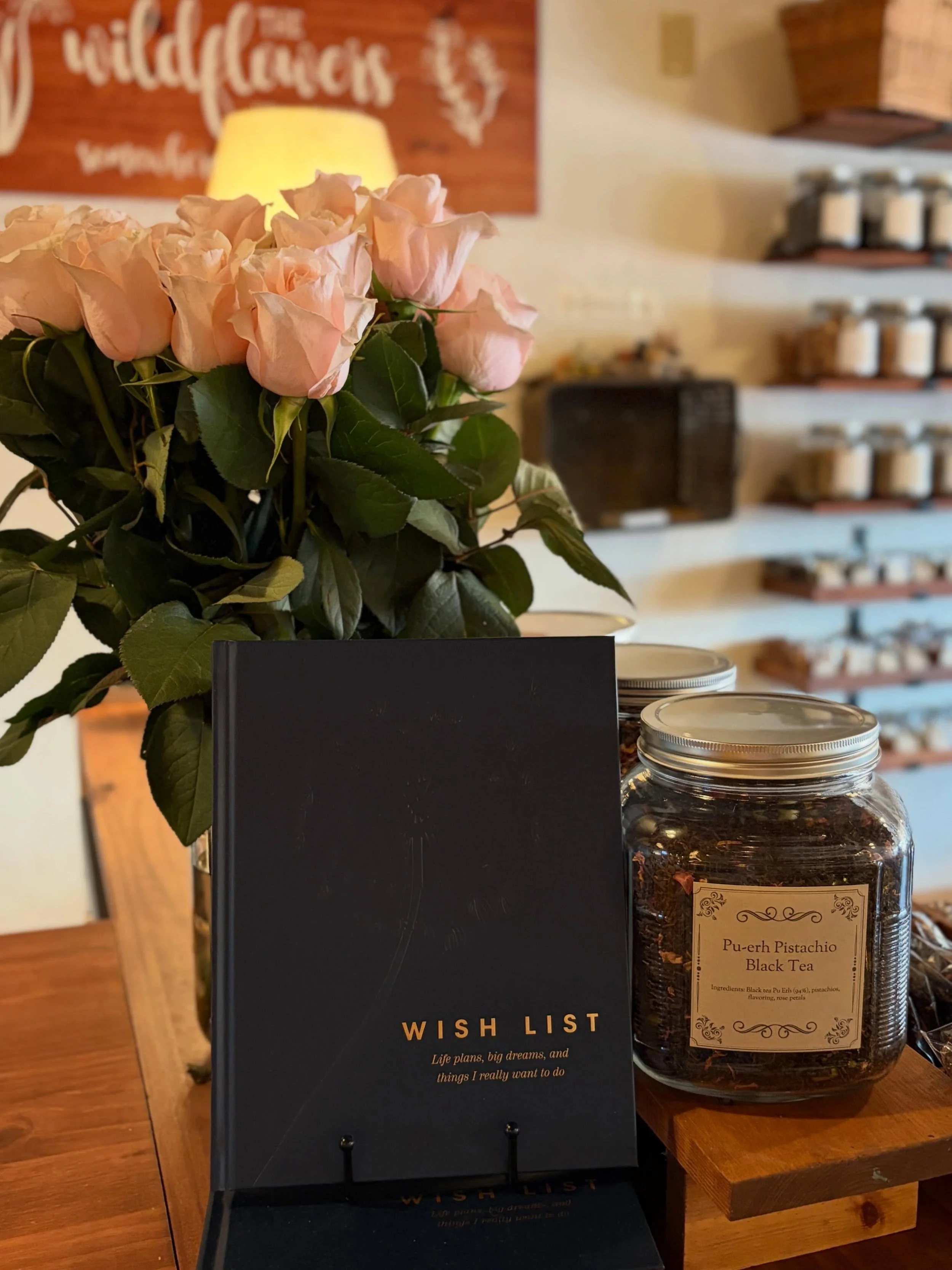 We love walking with you while you make your dreams come true.. and drink tea with you, too. 😉 

Come sniff our new Pu-erh Pistachio Black Tea soon. Summertime is a great time to relax in the shop with a pot of tea and a bestie. Y'all need to catch 