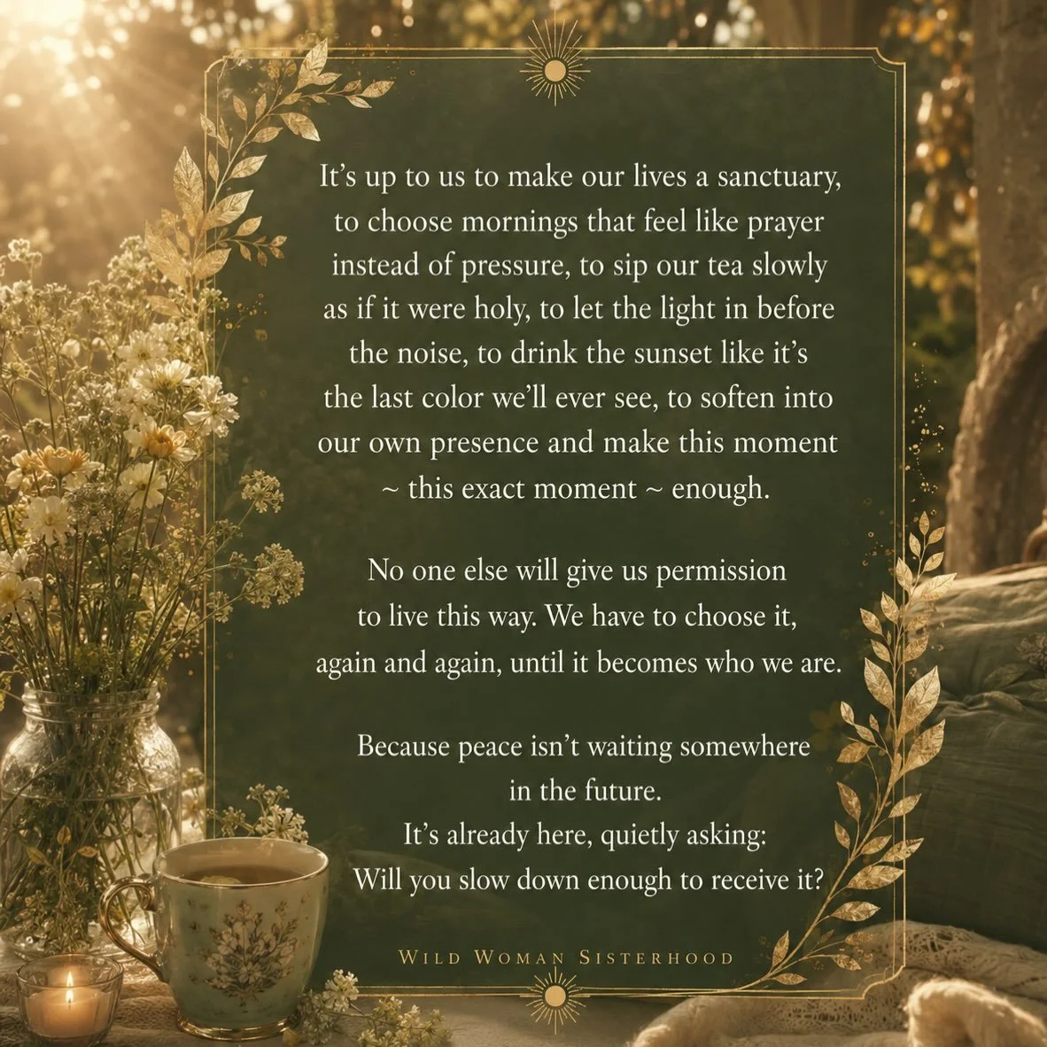 Enjoy the peace that already exists today... and tea, let them drink tea! 👑 🍵 

#teaislove