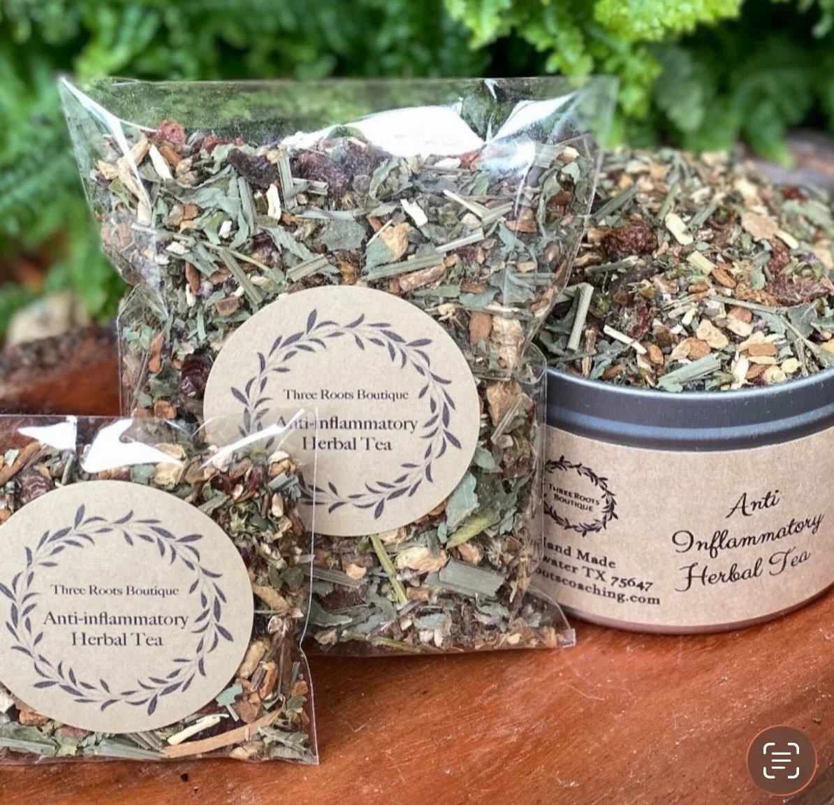 Our Anti Inflammatory Tea remains our best selling tea by far. People buy it by the gallon bag (you know who you are!) And it isn't available ion Etsy cause they don't like the name. 🤷&zwj;♀️ You can pick it up in the store or order from our website