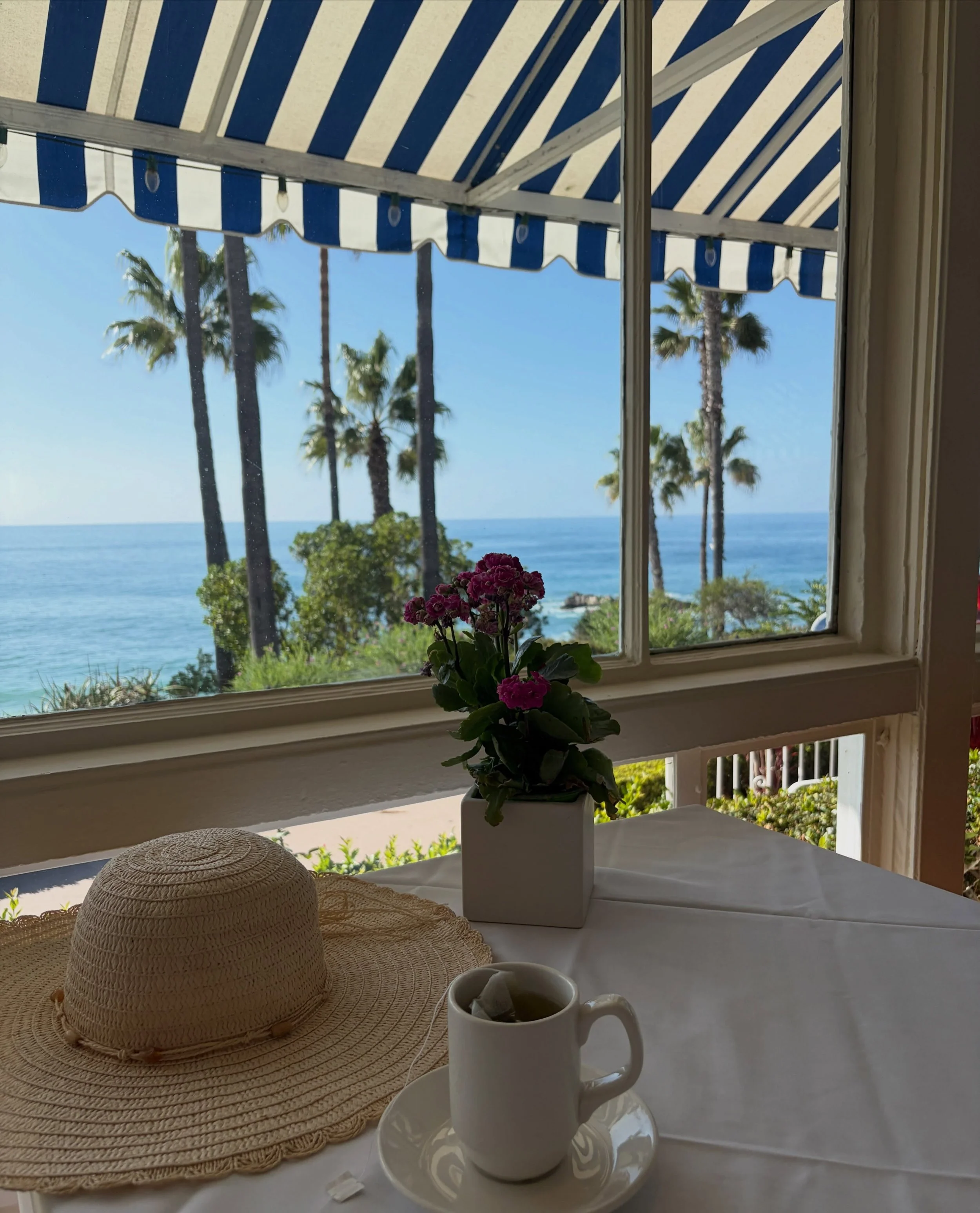 Tea is a relaxing and comforting anchor wherever I go. 
😊🫖🌊

#lagunabeach #teaislove
