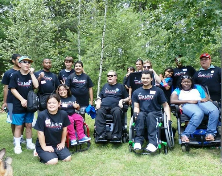Group picture with youth leaders from Easter Seals