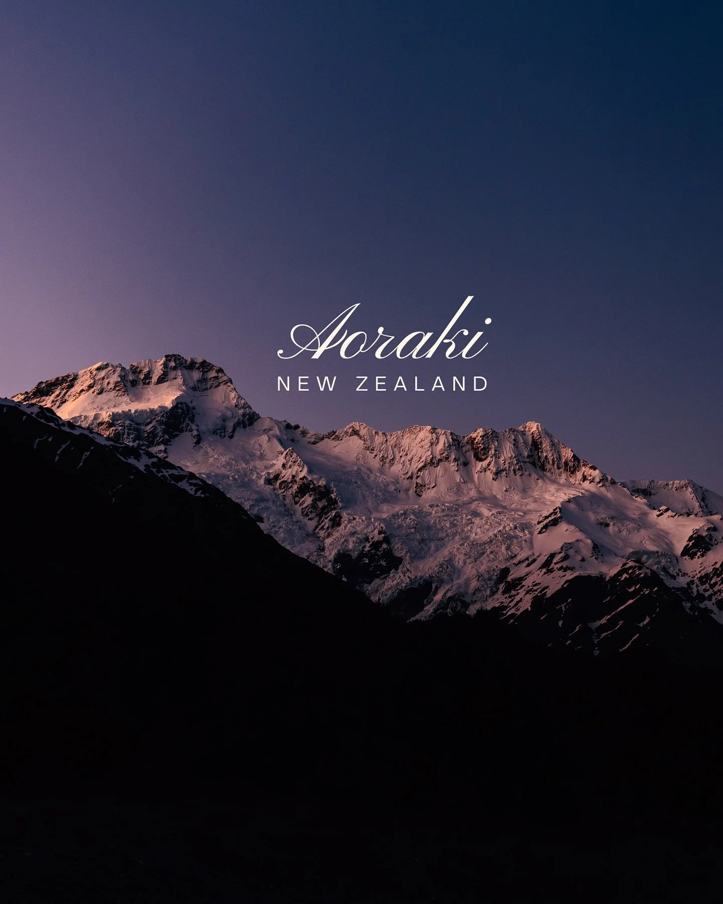 At sunset, the rugged landscape around Aoraki, also known as Mount Cook National Park in New Zealand, slipped into something otherworldly. 

We drove on without seeing another soul, the silence stretching wide, broken only by the wind&rsquo;s whistle