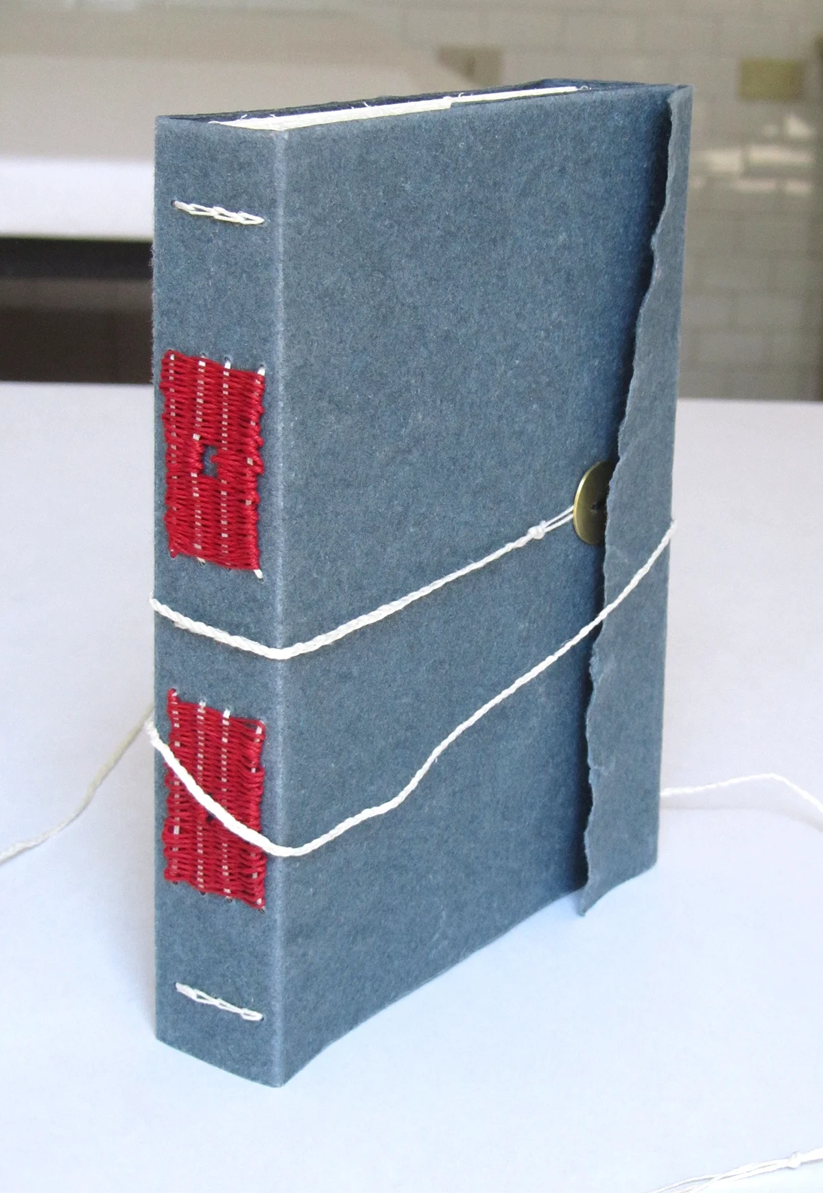 Long stitch binding.