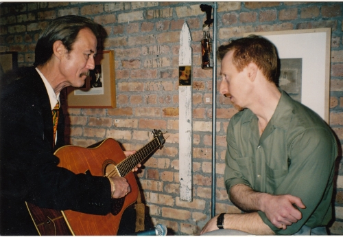 Tony Rice giving me some set up advice.
