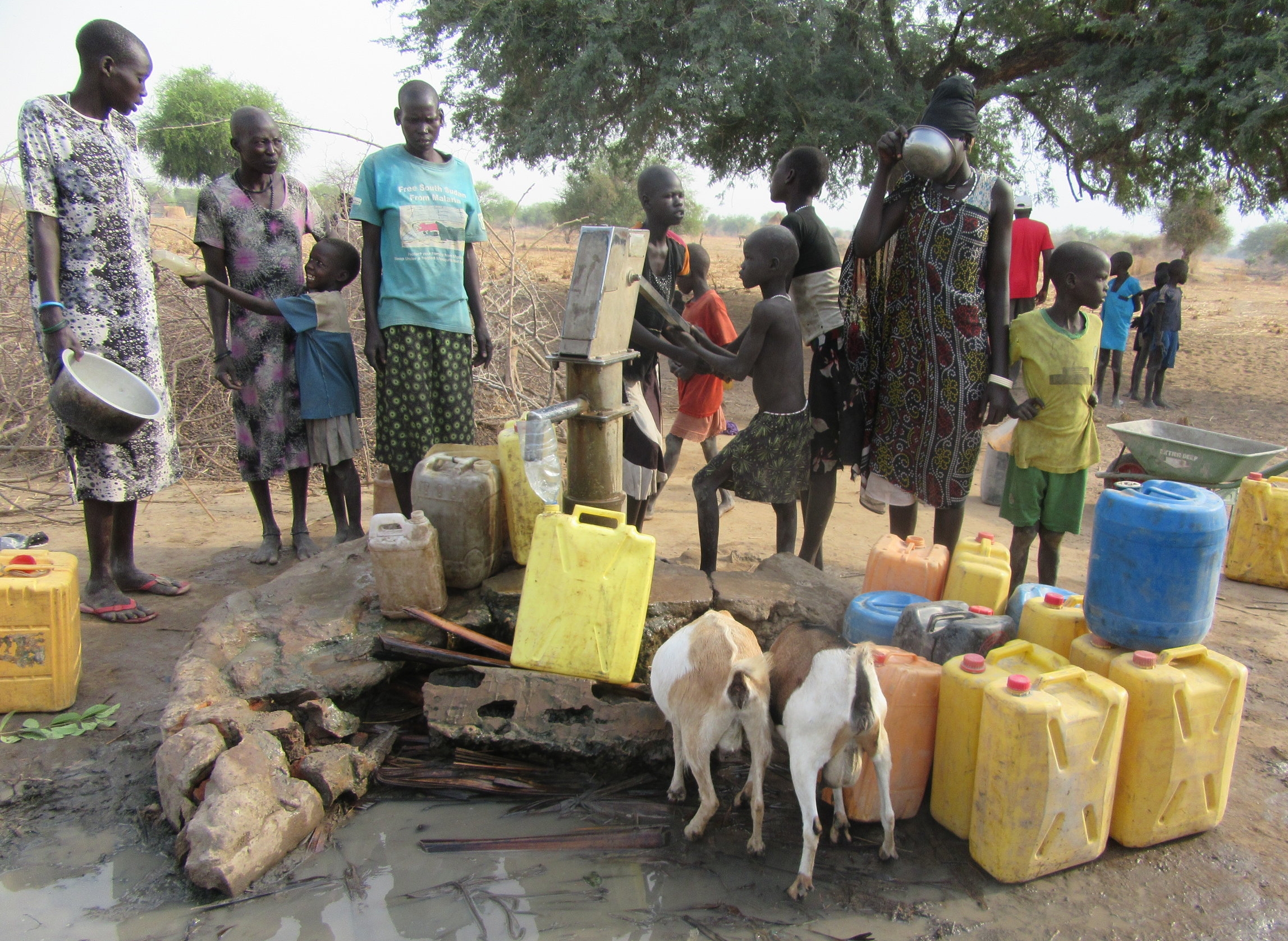 an older well, before wfss rehab's work. see below for repaired well!