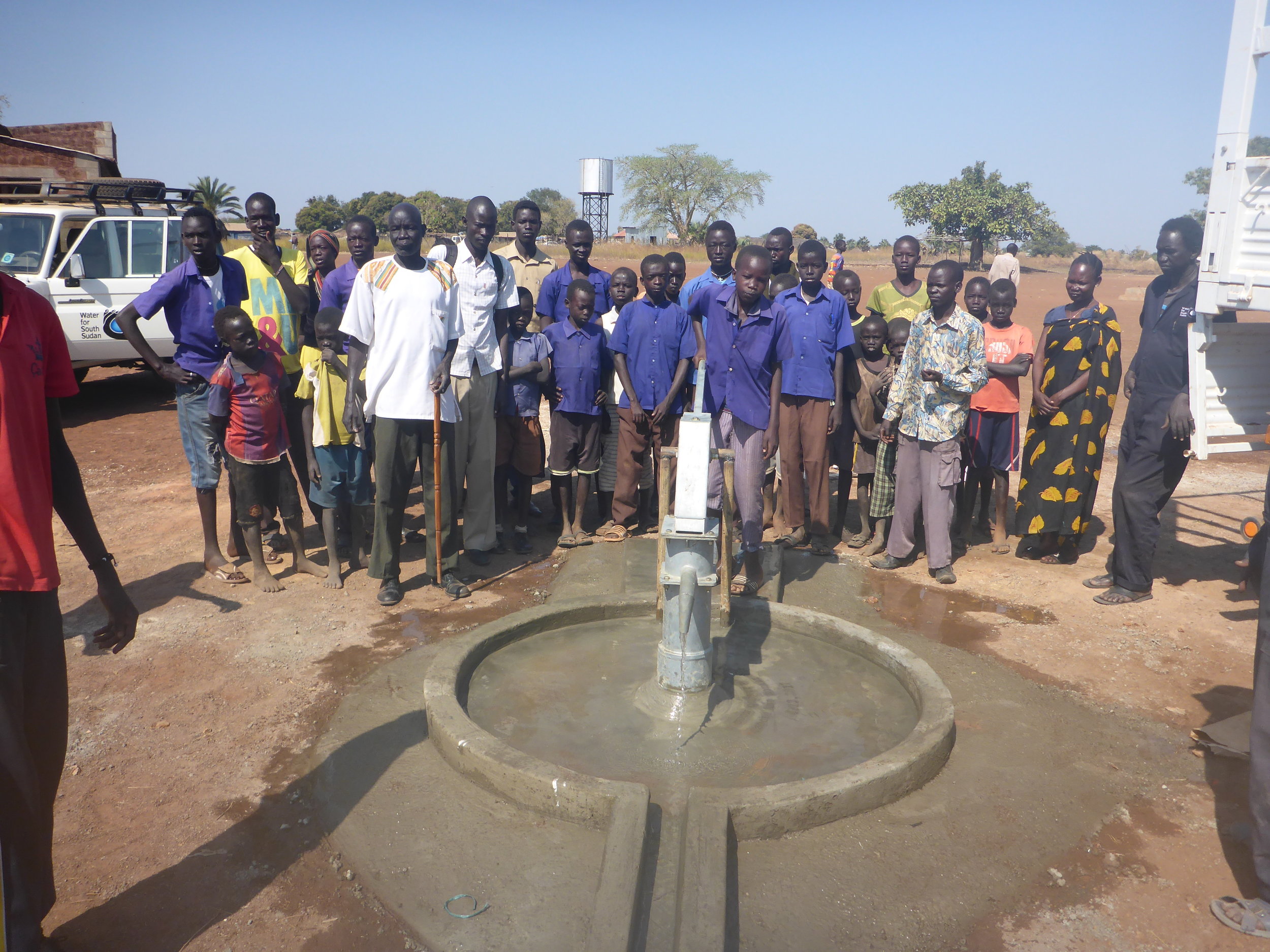 The first well of the season at Zagalona Primary School.