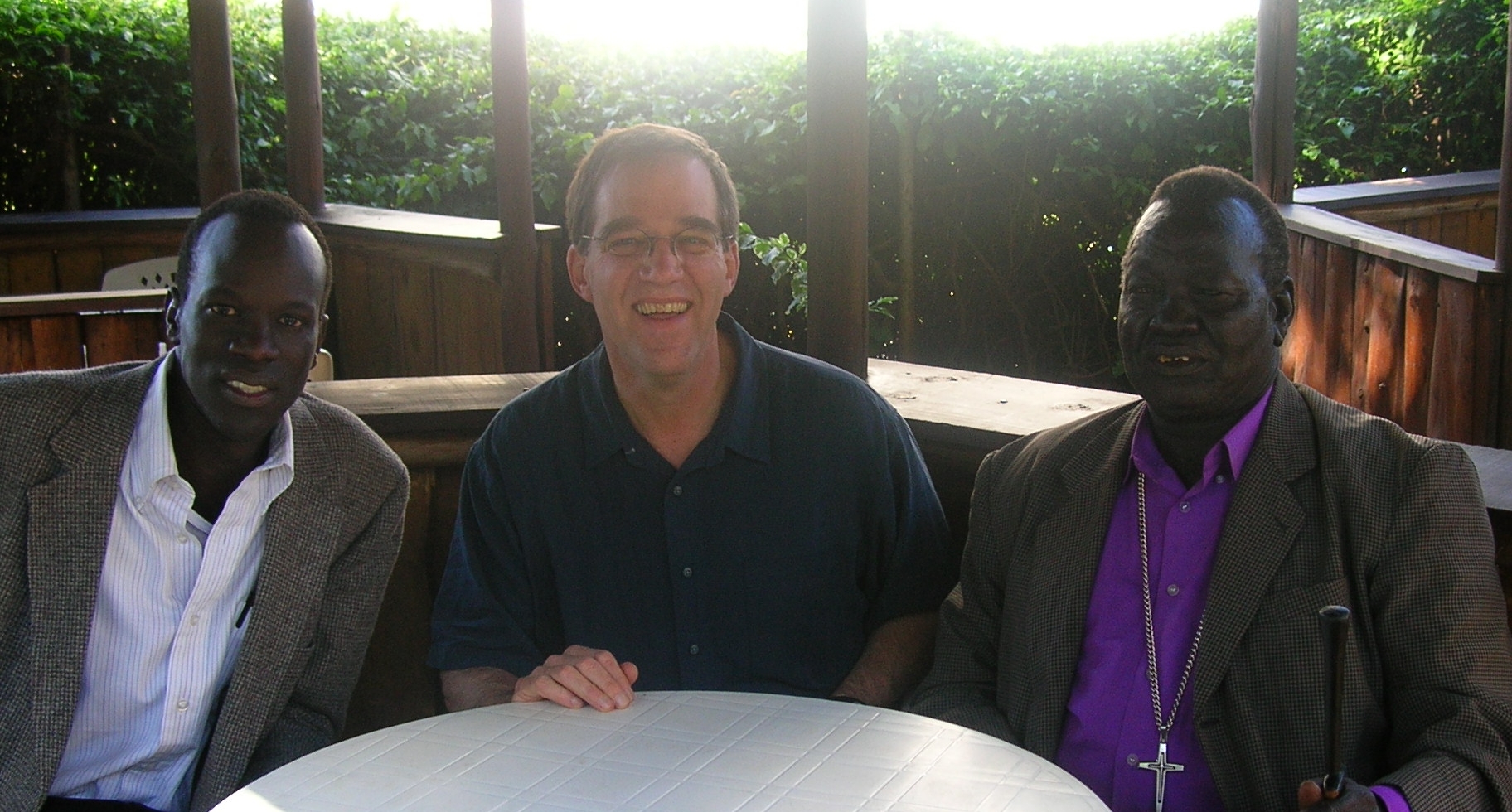 SALVA AND JIM BLAKE IN SOUTH SUDAN.