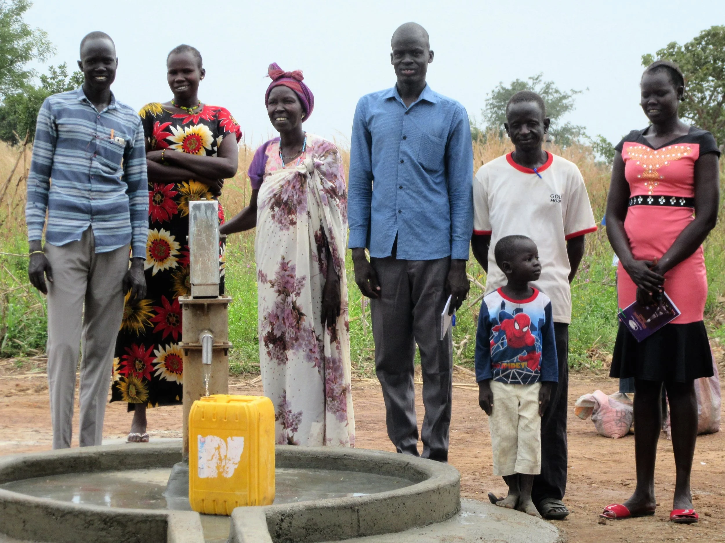 Clean water continues to flow from a rehabbed well in Bahr-Sherki in Western Bahr el Ghazal.