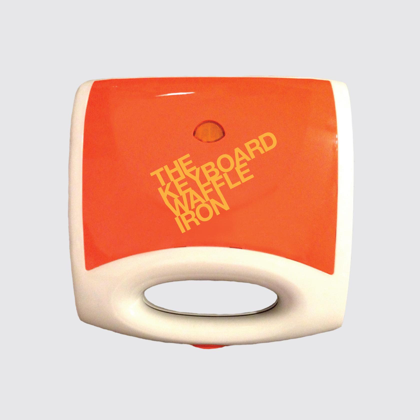 While the orange plastic was interesting for the design, it actually melted after I made 6 waffles the morning of our Kickstarter shoot!