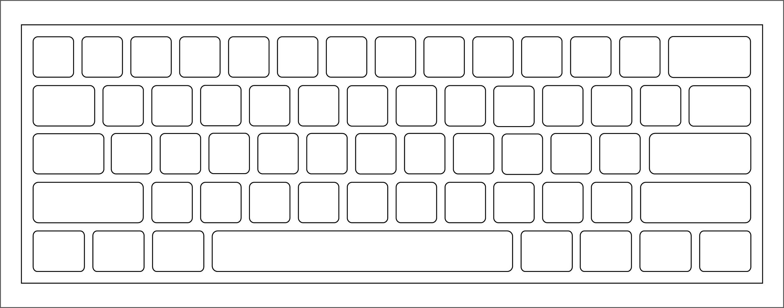 The current keyboard waffle pattern.