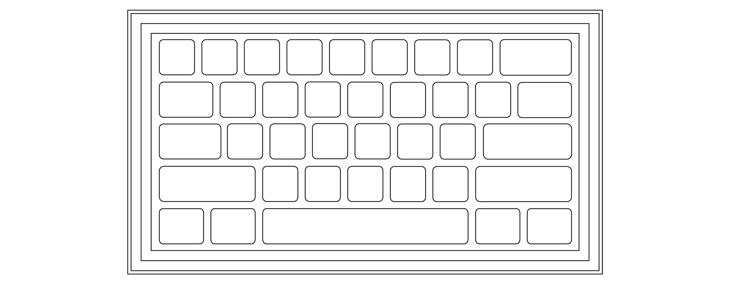 The old keyboard waffle pattern.