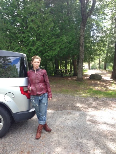 In beautiful southern Ontario at a rest stop. I'd forgotten just how gorgeous Souther Ontario was in summer. (photo Alex Renwick).