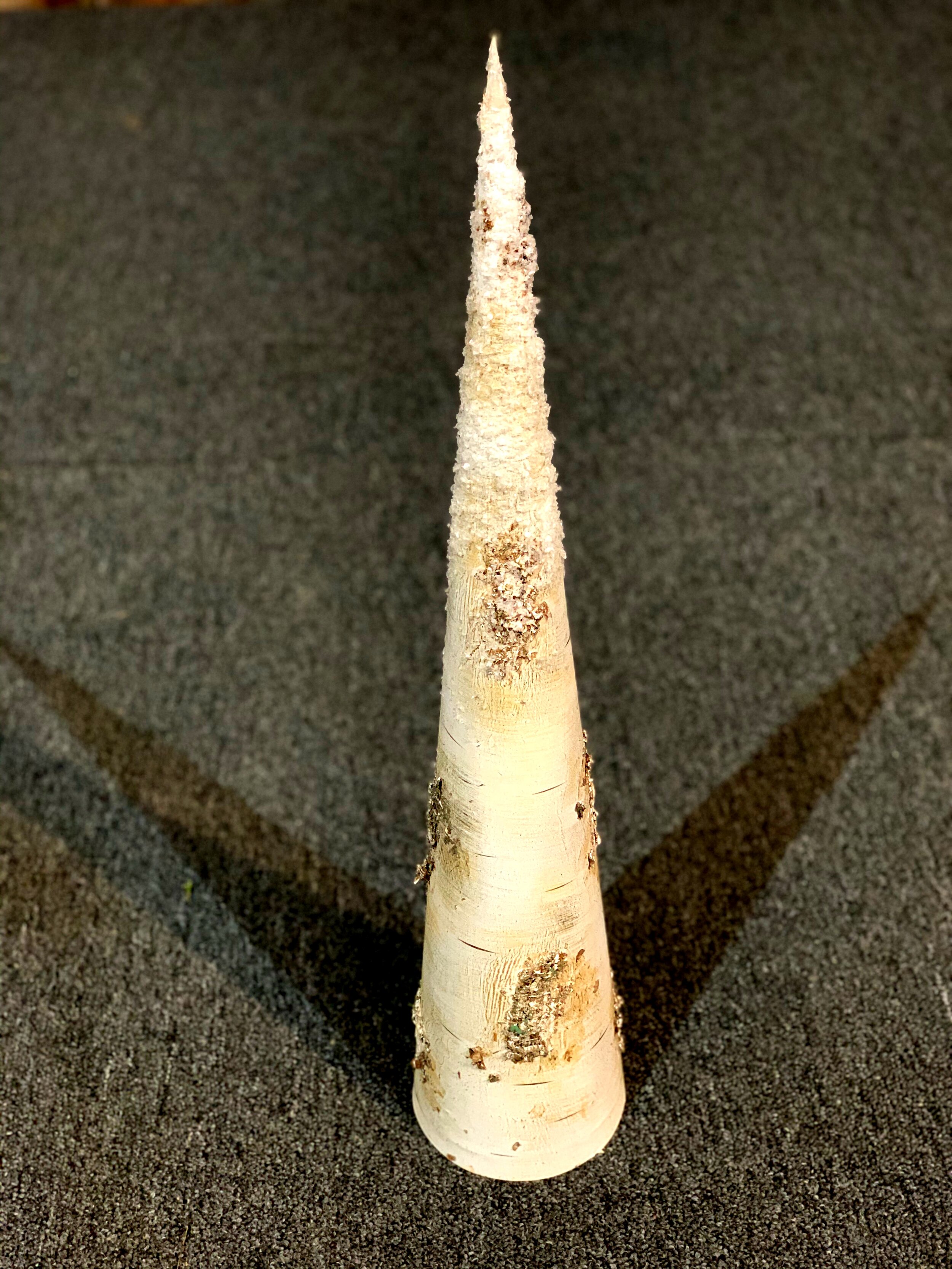 Birch Cone - 29" tall, 6" base.