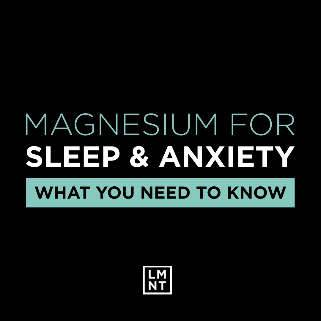 Struggling to catch your Zs? Salty science suggests magnesium might help.⁠
⁠
Glutamate is a chemical in the brain that, in excess, over-stimulates the nervous system. This can lead to anxiety and restlessness. Magnesium blocks glutamate receptors in 
