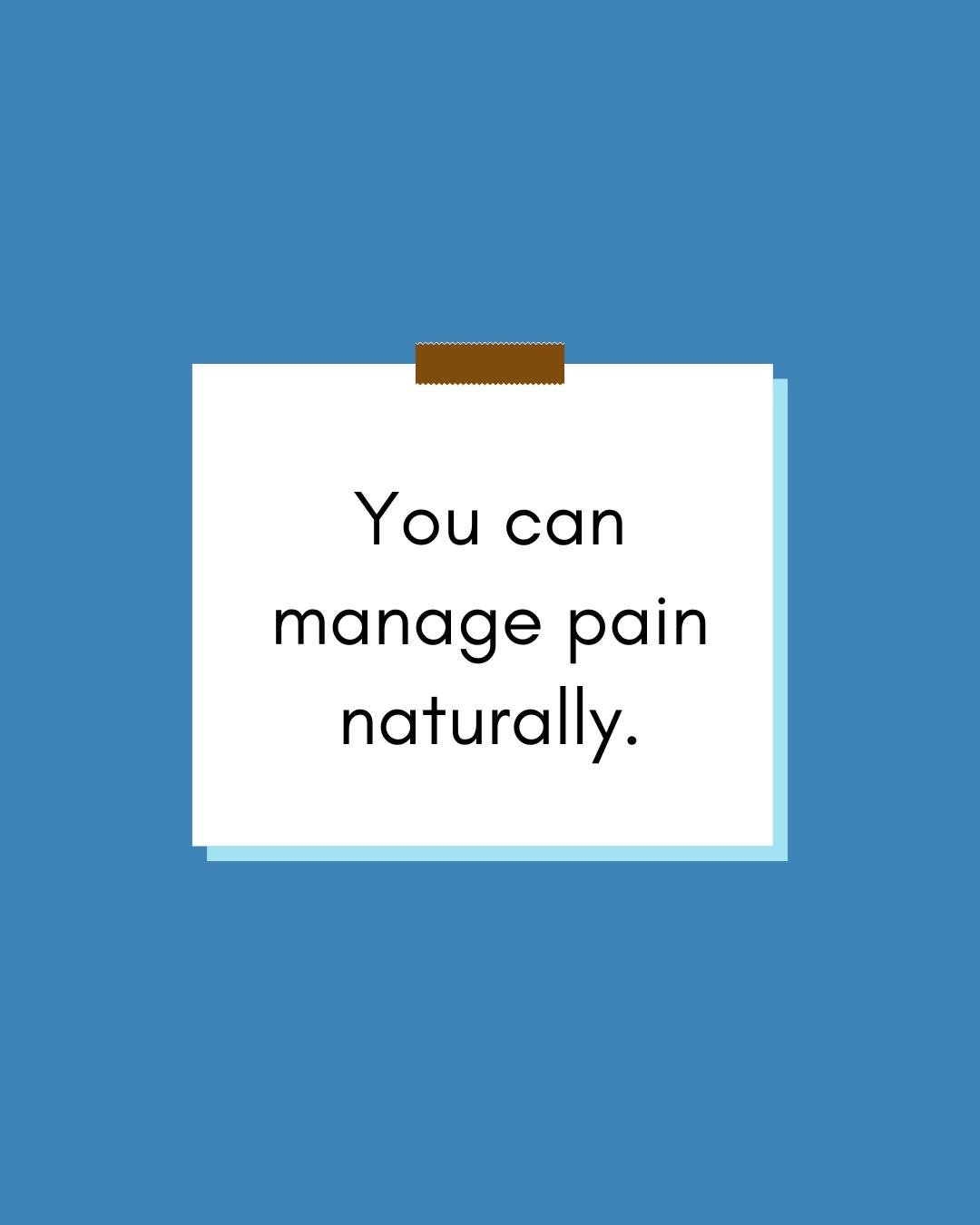 Want less reliance on medication?

If you&rsquo;re done with pain meds but still hurting, you&rsquo;ve got options.

We help you manage pain naturally&mdash;without the side effects.
Better movement, less inflammation, fewer pills.