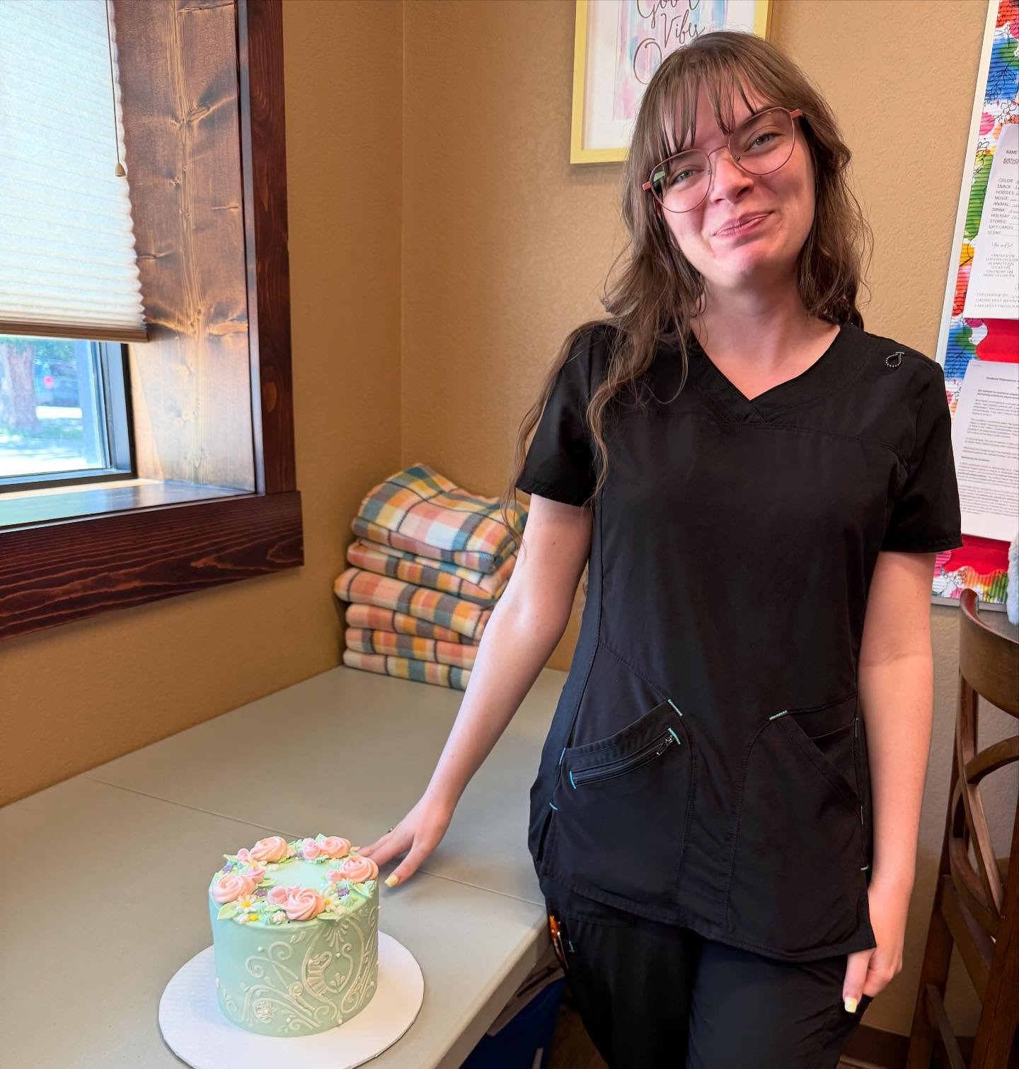 Wishing our wonderful assistant Sullie-Ann Keuntjes a very happy birthday today! We&rsquo;re grateful for all of the care &amp; compassion she shows our patients.

Thanks to the incredible Dana Thomas for the cake that was beautiful AND delicious!