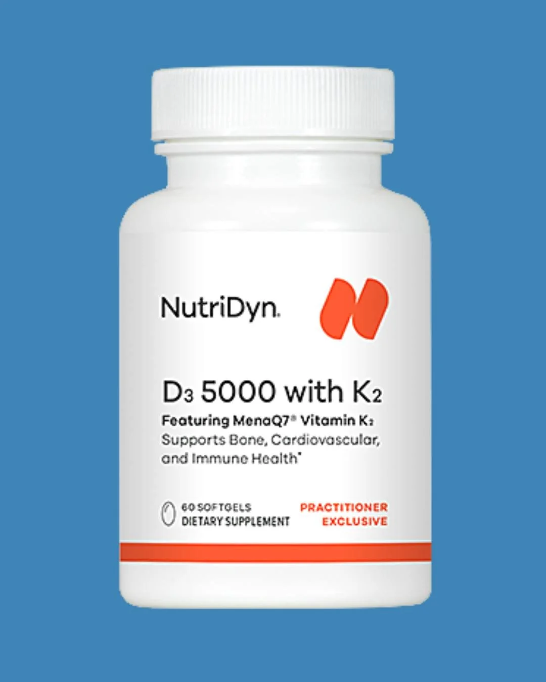 Vitamin D3 isn&rsquo;t just for your bones&mdash;it&rsquo;s vital for your mood and brain health, too. 

Many people need extra Vitamin D3 when under stress. 

NutriDyn D3 5000 with K2 supports stress levels, bone health, skin health, heart health, a
