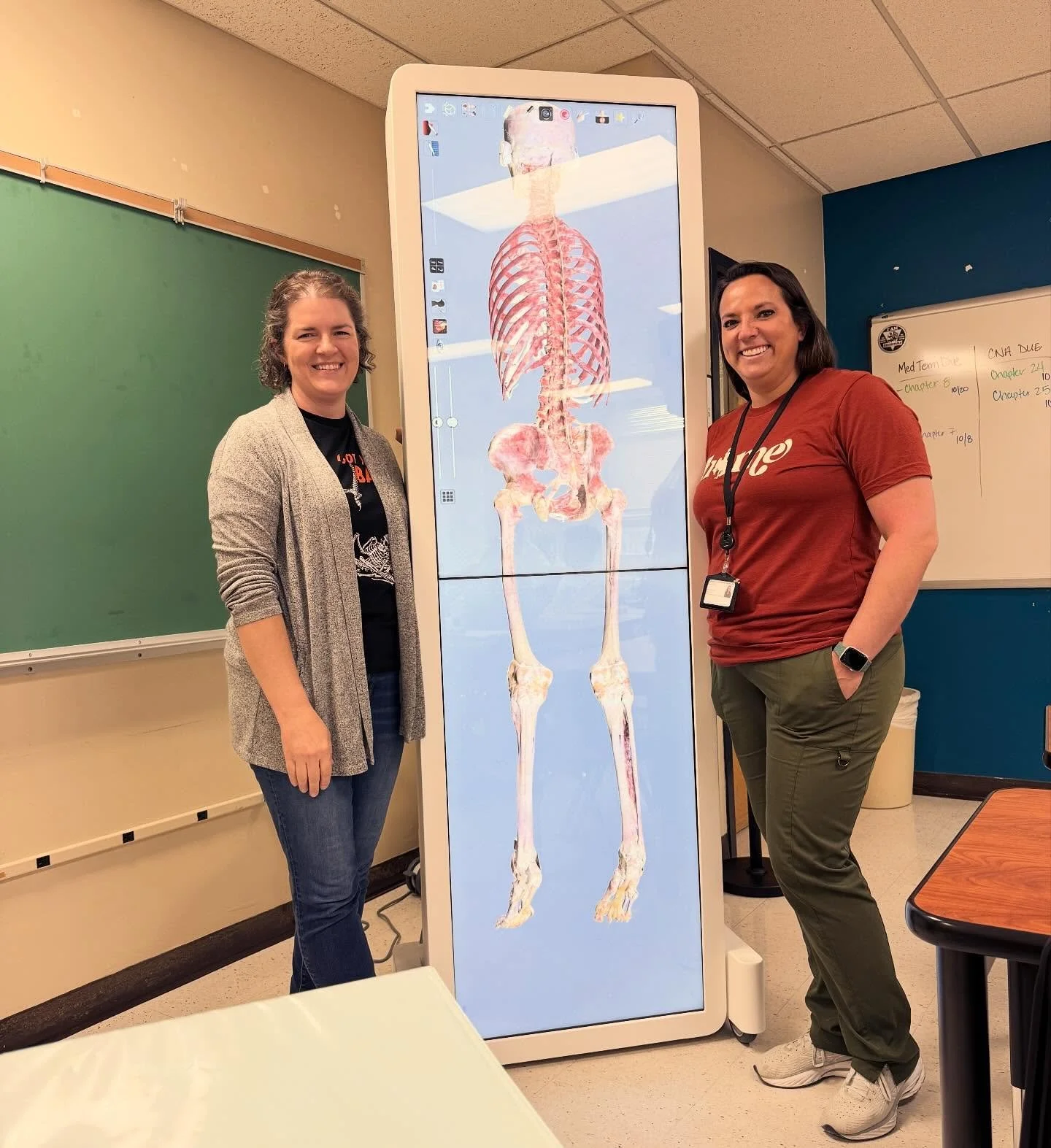 I got to talk to Mrs. Miller&rsquo;s health professions class at WHS this week- what a great group of students with great questions!

WHS is lucky enough to have a virtual anatomy table- such an incredible resource and I had a blast doing some anatom