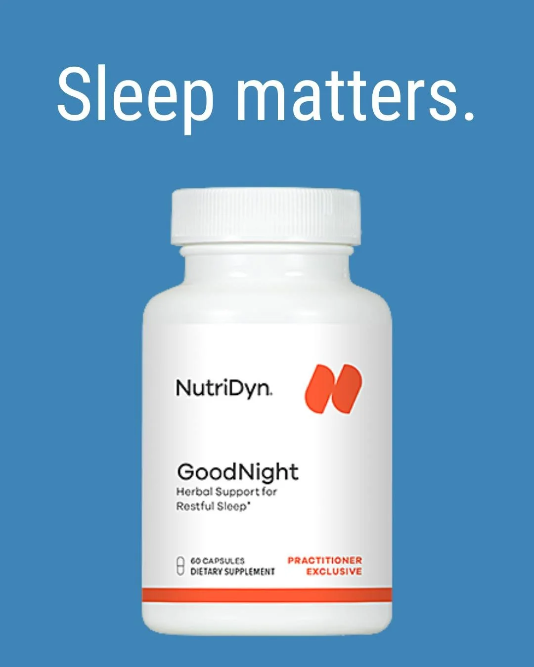 Sleep matters. It matter for your health, and it matters  when you&rsquo;re caring for others. 

GoodNight supports falling asleep and staying asleep, so you wake up feeling restored.

Pick up GoodNight at Cloud Peak Chiropractic in Worland and Therm