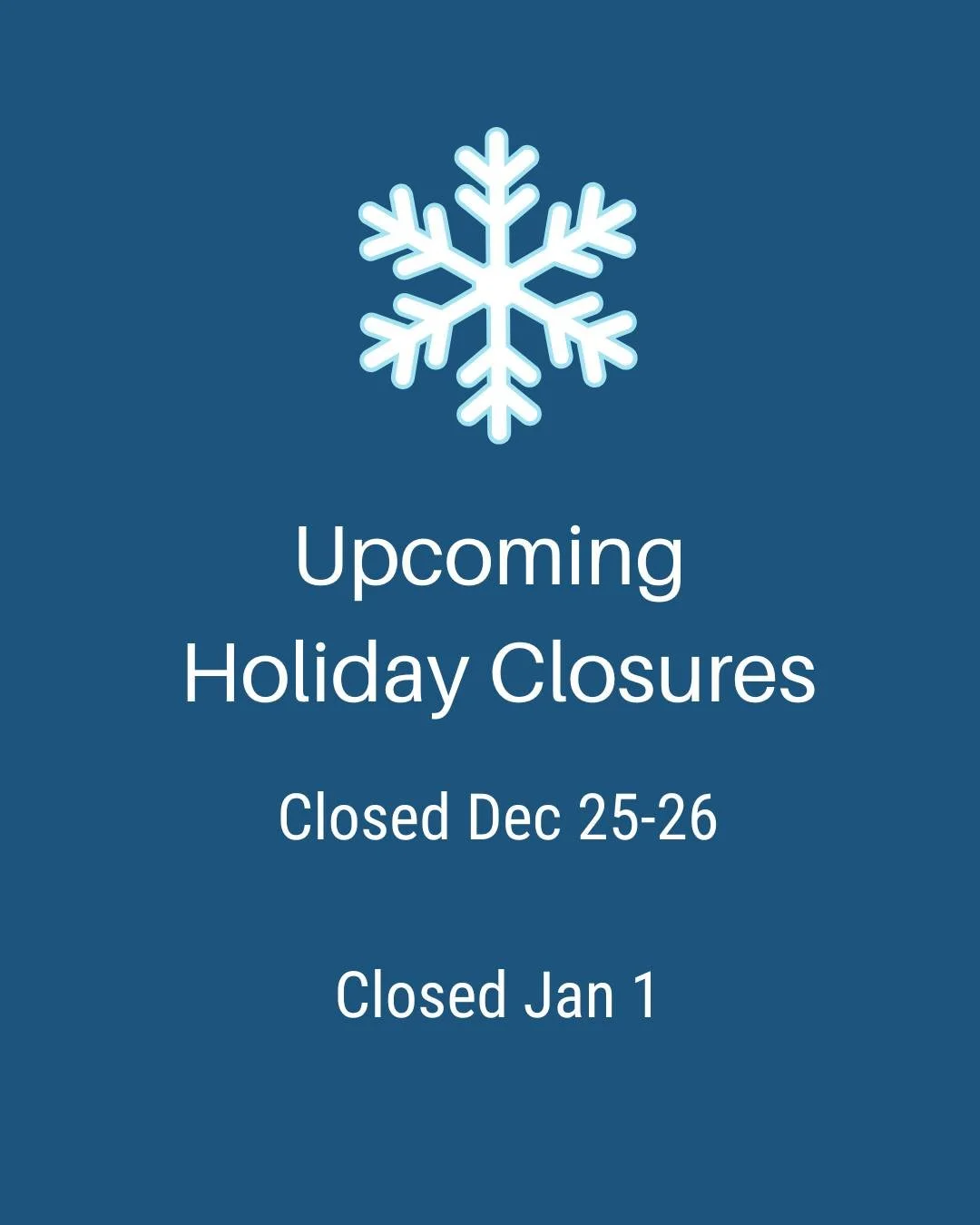 🎄 Wishing you a warm, restful holiday season!

This time of year can be full&mdash;full of joy, full of plans, and yes&hellip; sometimes full of stress on your body.

Here are our holiday hours so you can plan your care around the rest, fun, and fam