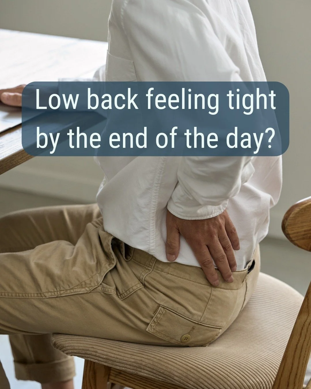 A few simple daily habits can make a big difference:

🚶🏼&zwj;♀️&zwj;➡️Take small movement breaks
 Movement pumps nutrients into your spine and keeps things from stiffening up

💧Drink water throughout the day
 Your spinal discs need hydration to st