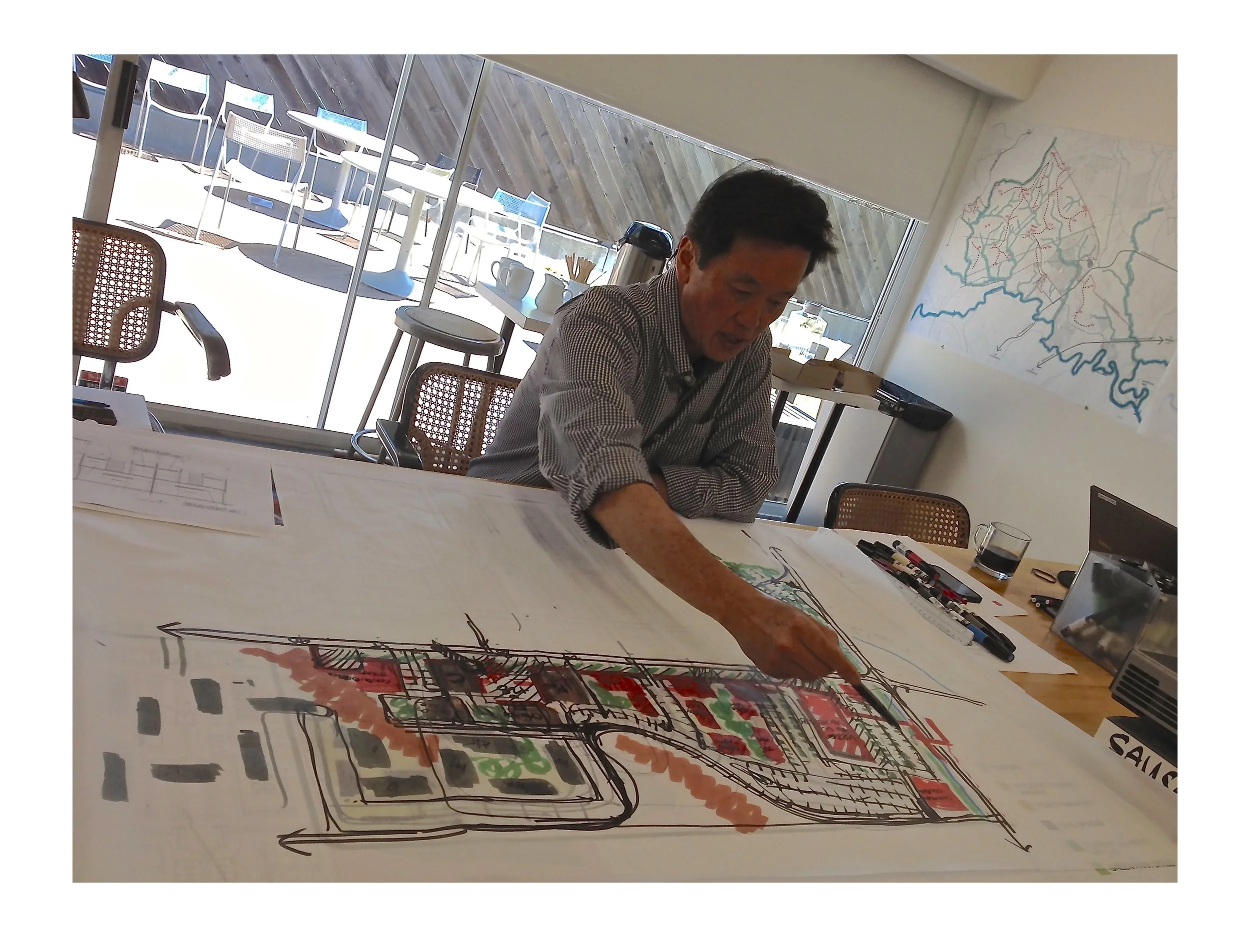 Collaborating with John Wong, Principal at SWA Group 