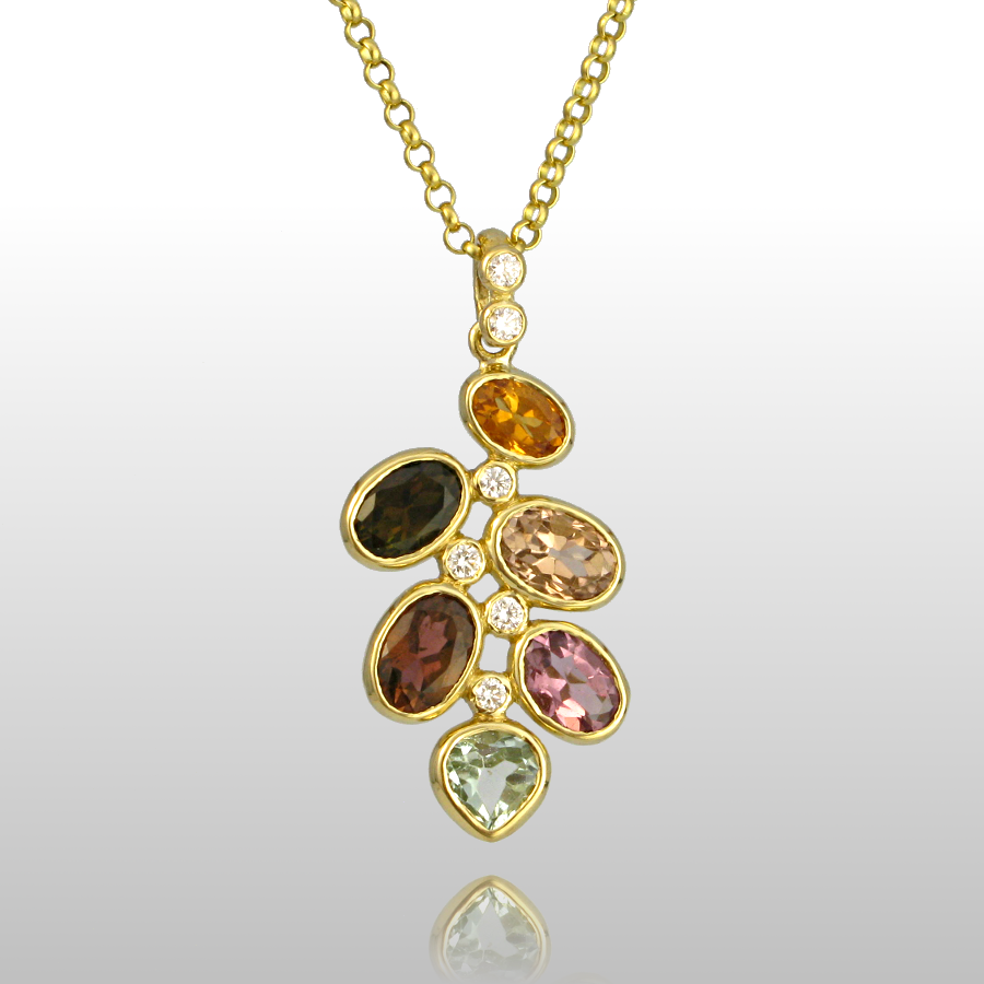 Necklaces Gold Platinum — Pratima Design Fine Art Jewelry Maui, Hawaii