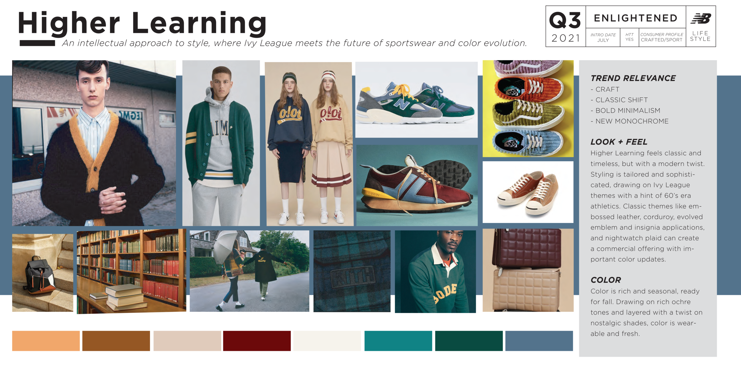 New Balance Higher Learning Trend Color Concept