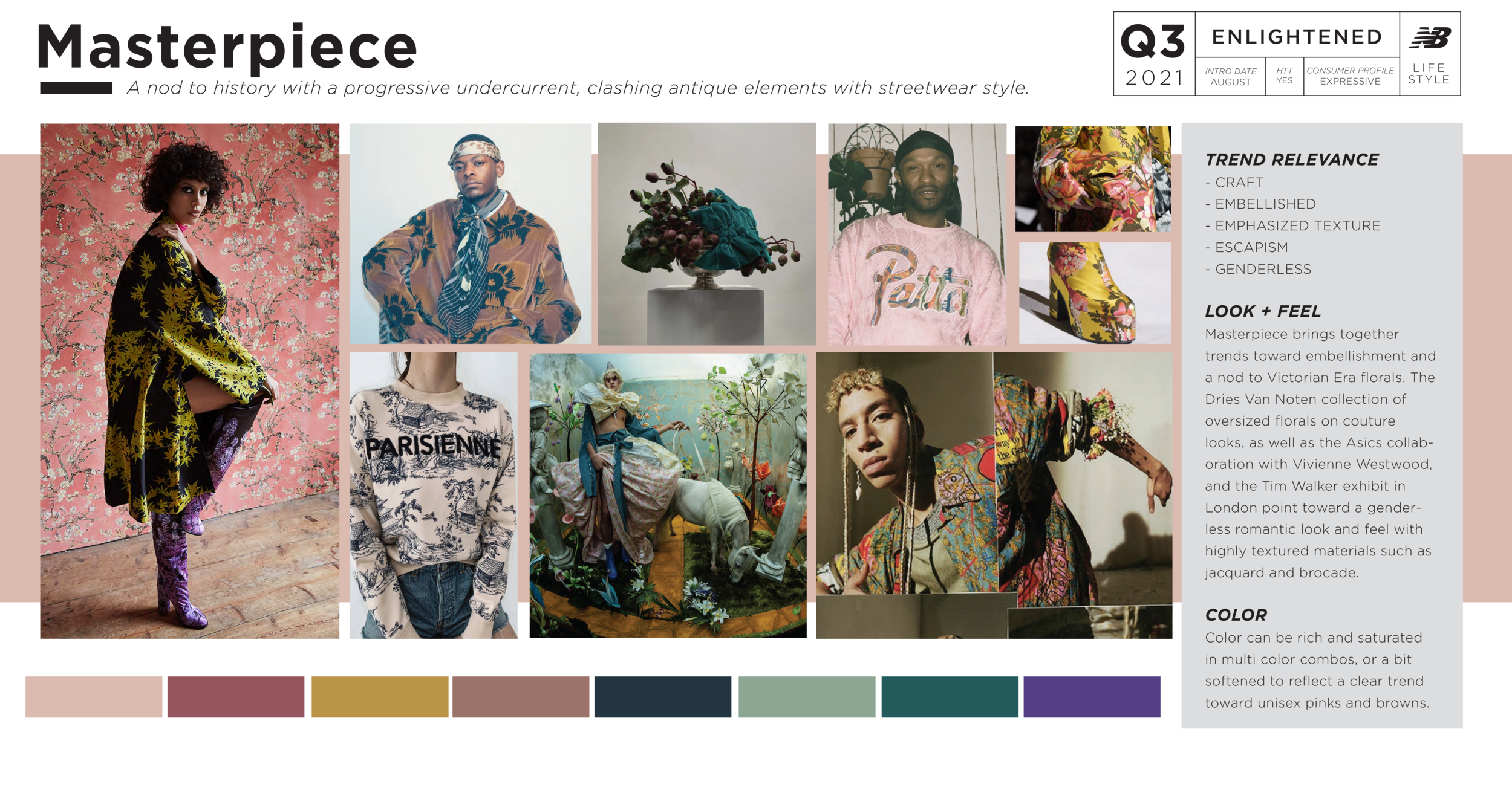 New Balance Masterpiece Trend Concept Color Palette