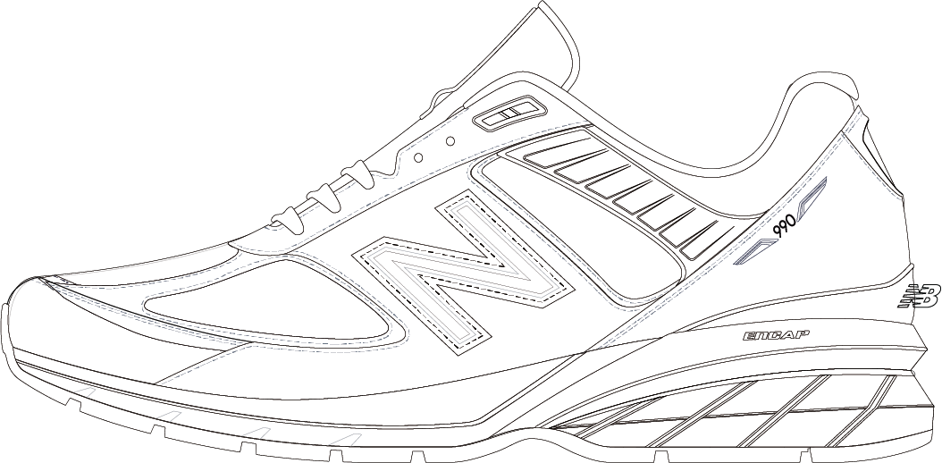 New Balance 990V5 Sneaker Kids