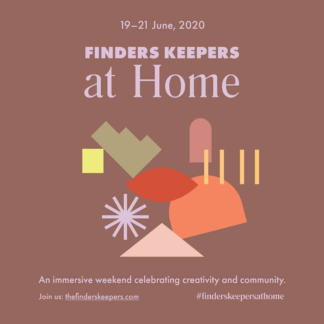 Very happy to be part of the @finders_keepers at Home which launched online today, and is on all weekend! (Thursday 18th - Sunday 21st June). They've brought together local businesses and artists for a fun filled few days of videos, workshops and sho