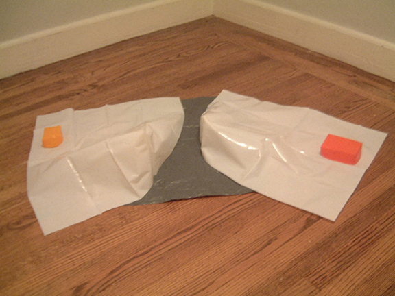 Neighbors, 2004, plastic bags
