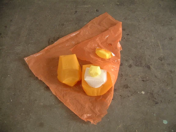  Alameda Orange, 2003, plastic bags 