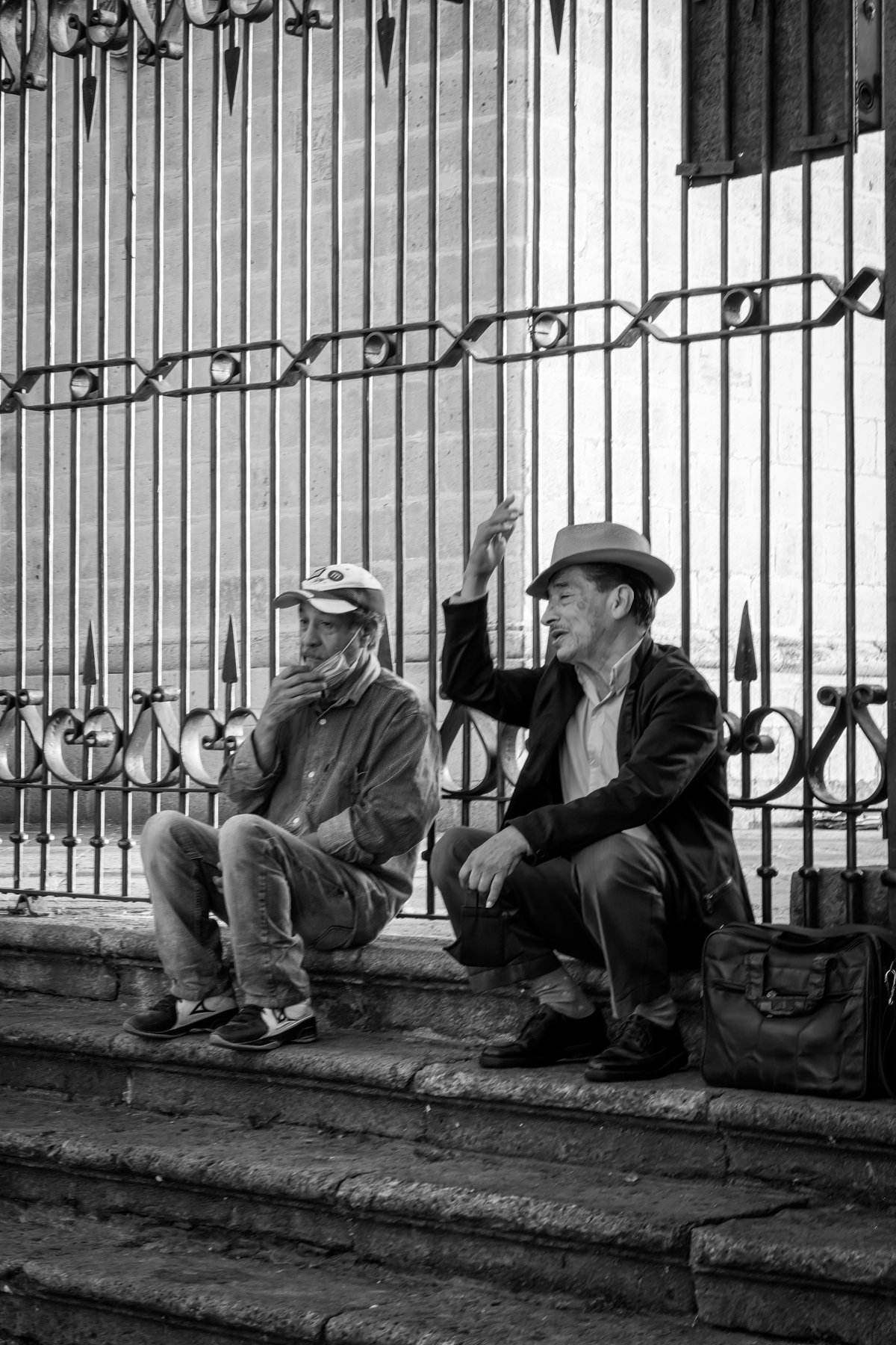 Conversation on the Church Steps