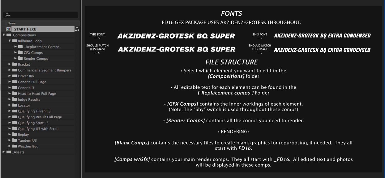 Final delivery included an all-in-one After Effects project with complete walk-through instructions.