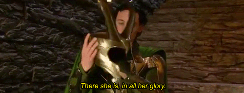 If only I could walk around wearing Loki's actual helmet everyday.