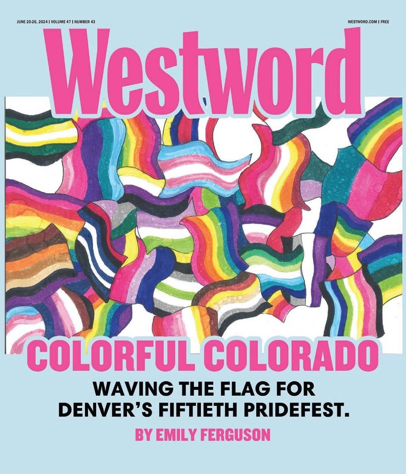 Thank you so much to @denverwestword and Emily Ferguson!! Read all about the history of Denver Pride and nine years of Hanzon pride sculpture in this week&rsquo;s issue!🏳️&zwj;🌈